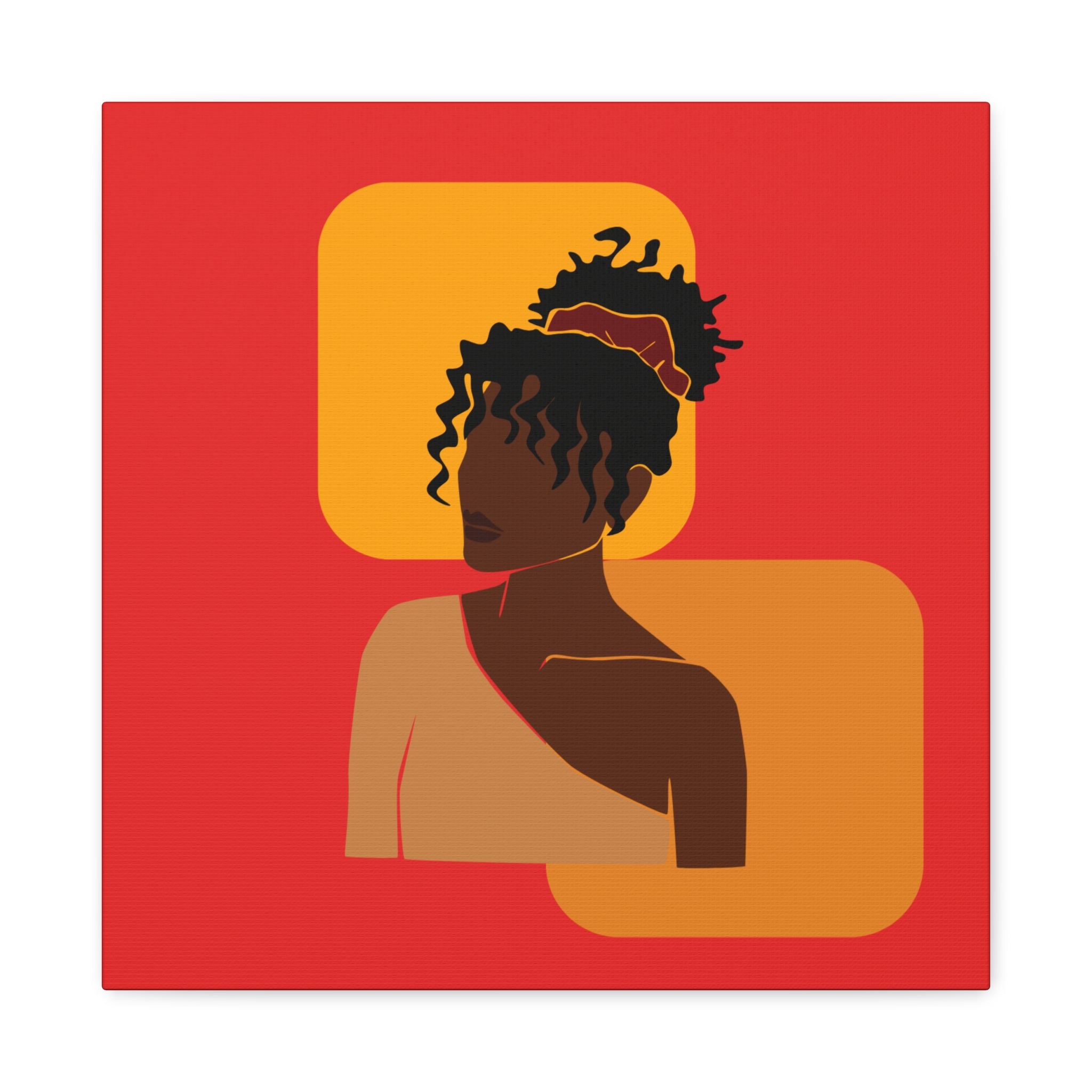 Afrocentric Black Woman - Canvas Art