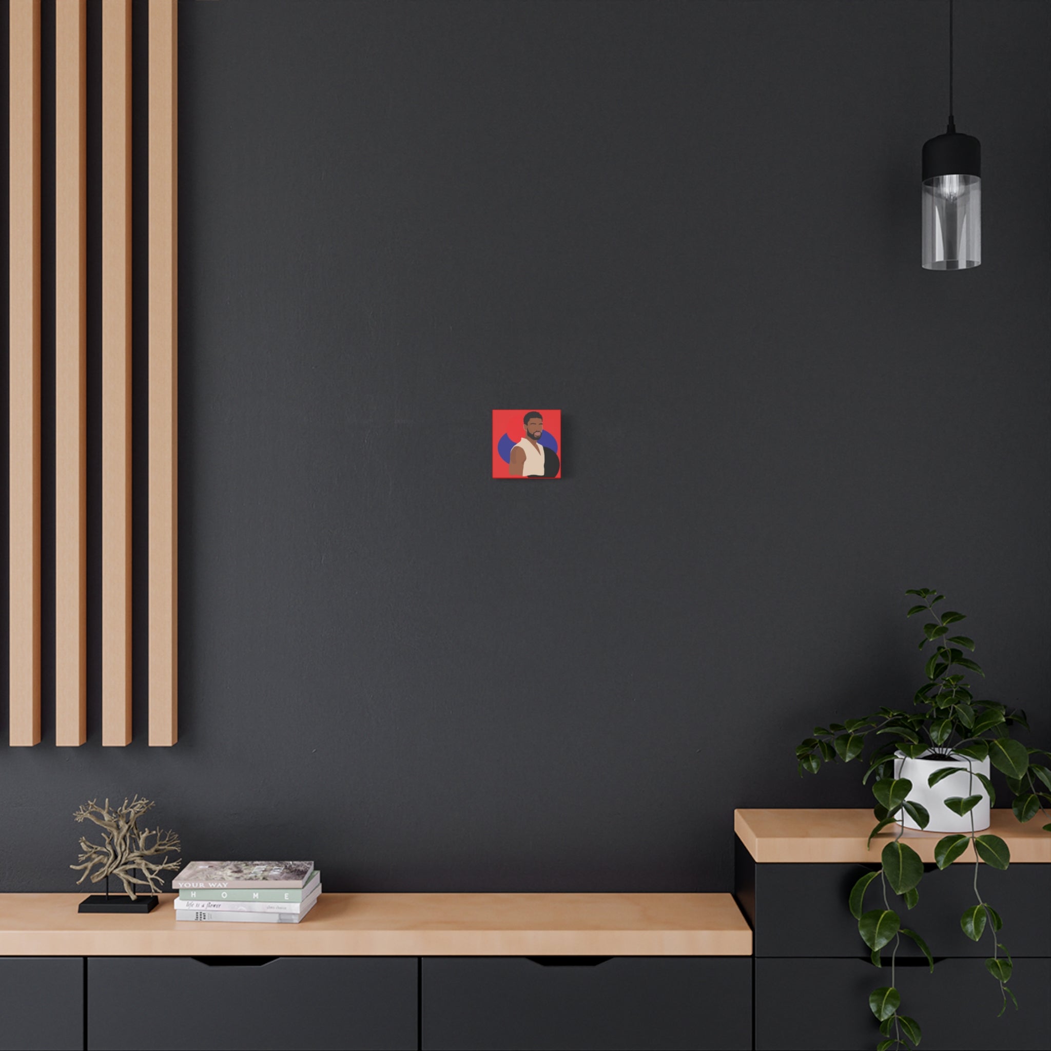 Minimalist Afro Male – Canvas Art