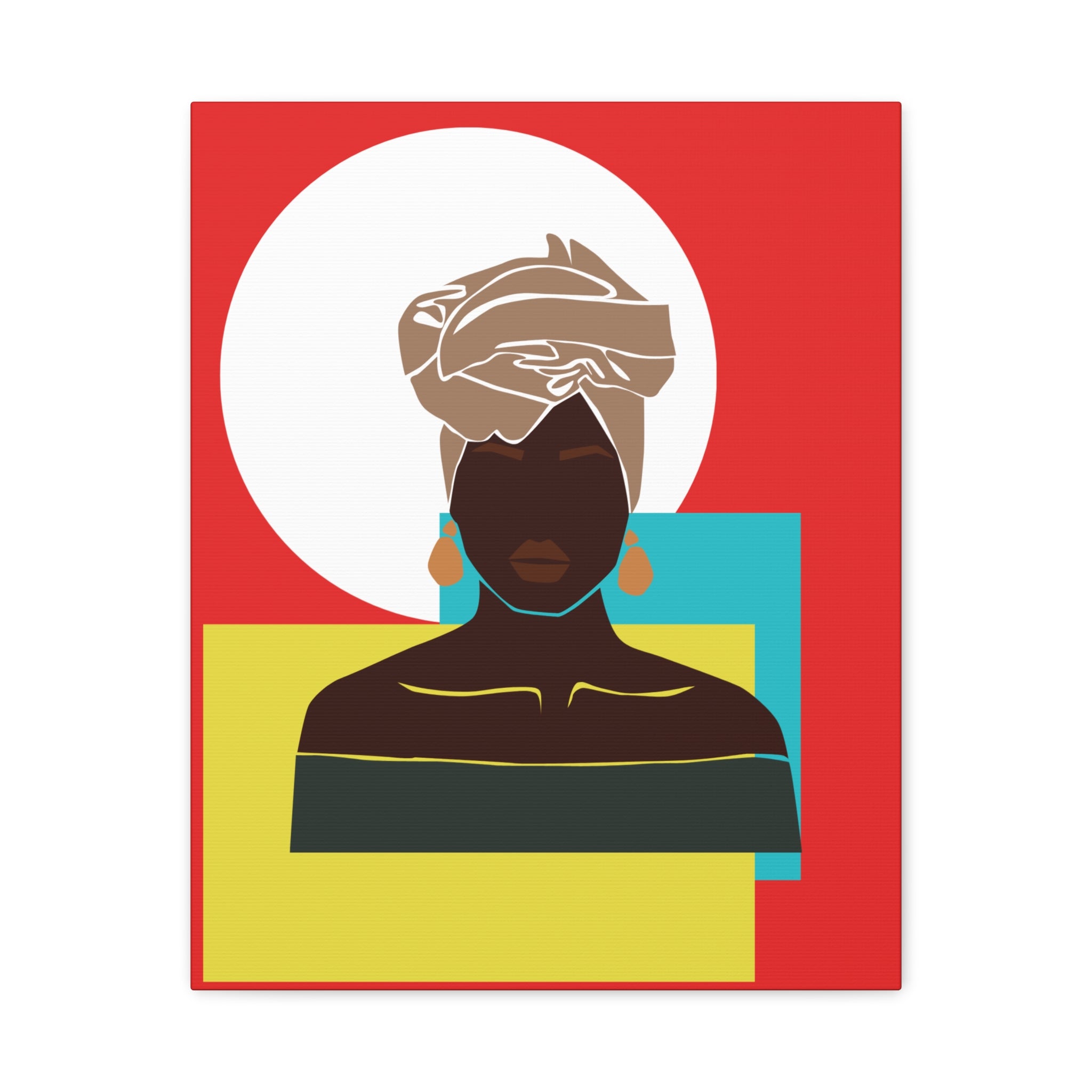 Headwrap Woman — Canvas Art