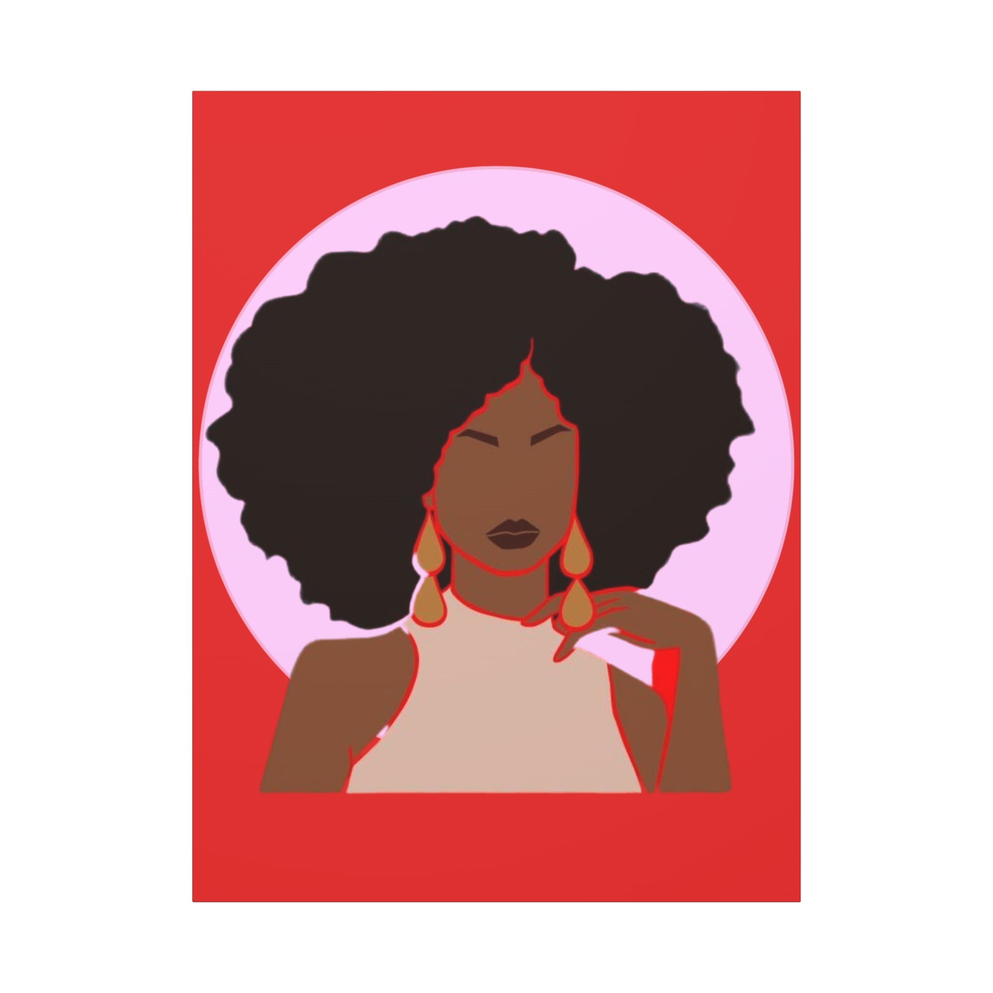 Afro Woman — Art Canvas