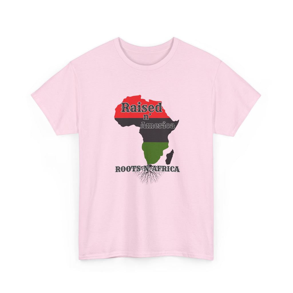 Raised in America Roots in Africa — Tee Shirt