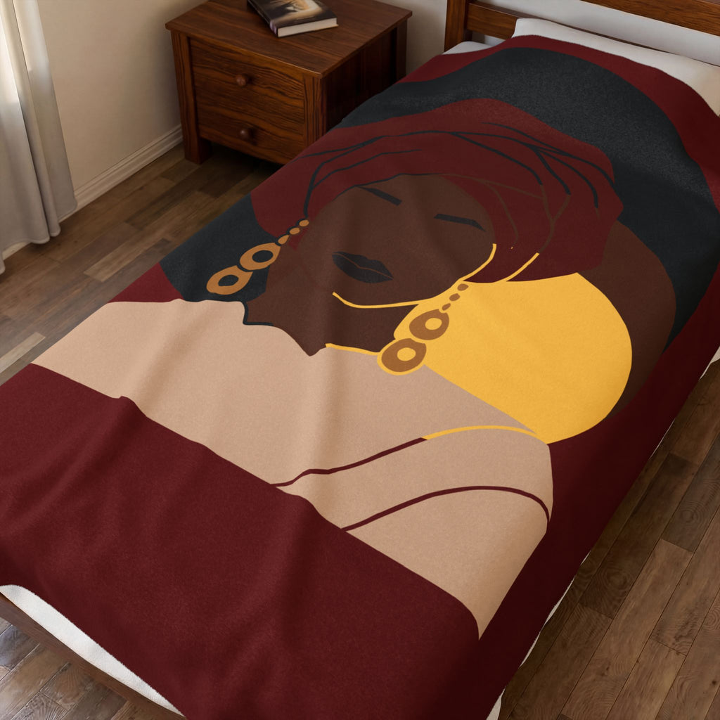 Elegant Afrocentric Woman - Blanket