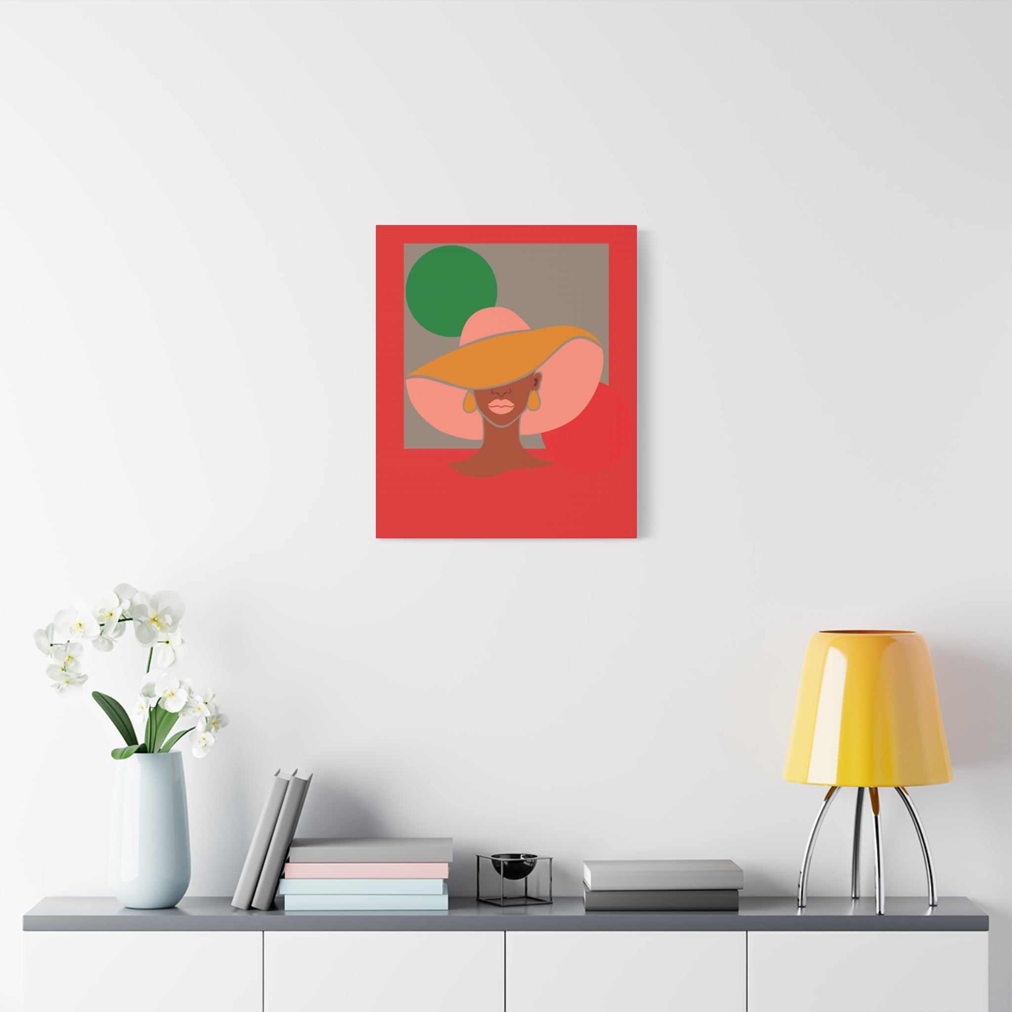 Hat Woman — Canvas Art