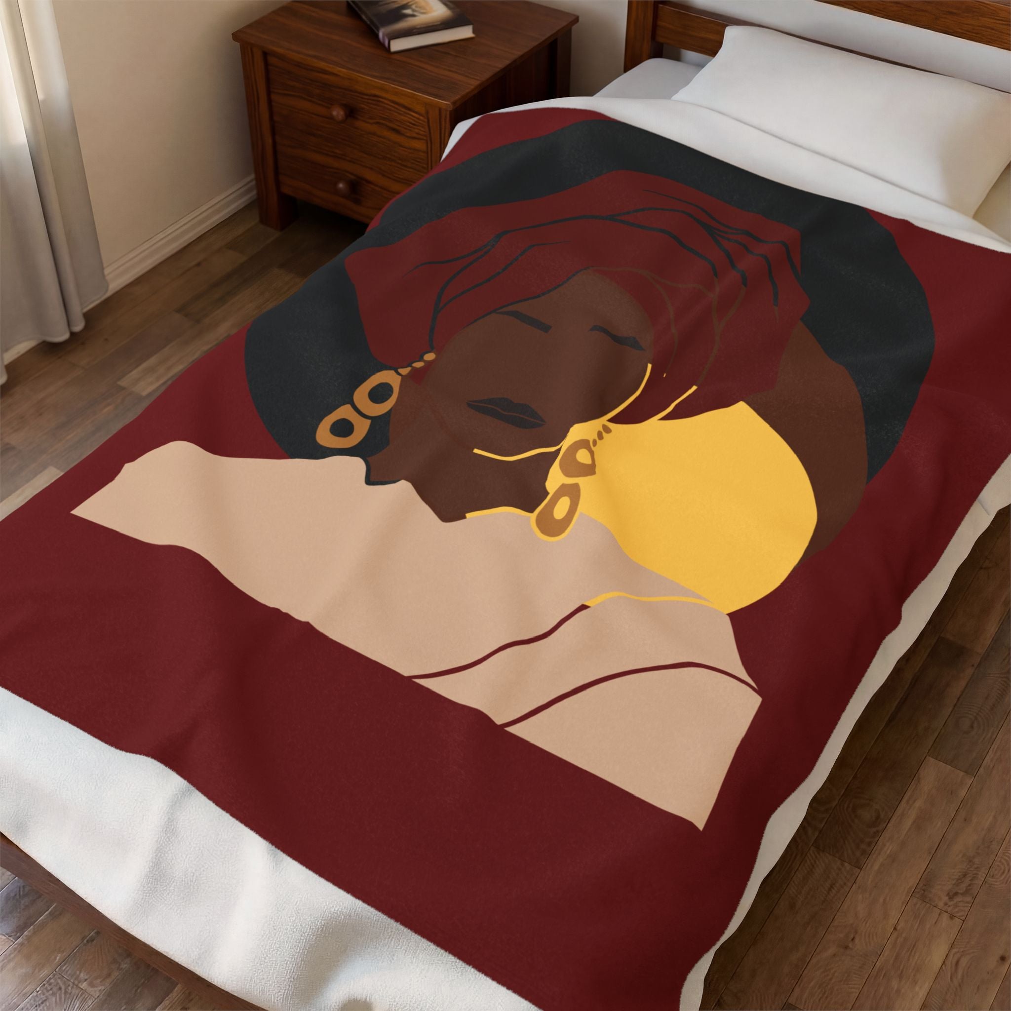 Elegant Afrocentric Woman - Blanket