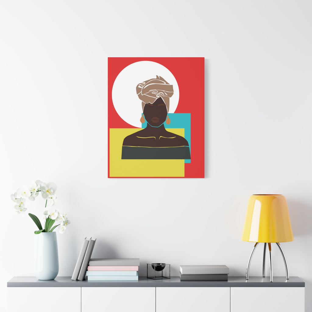 Headwrap Woman — Canvas Art