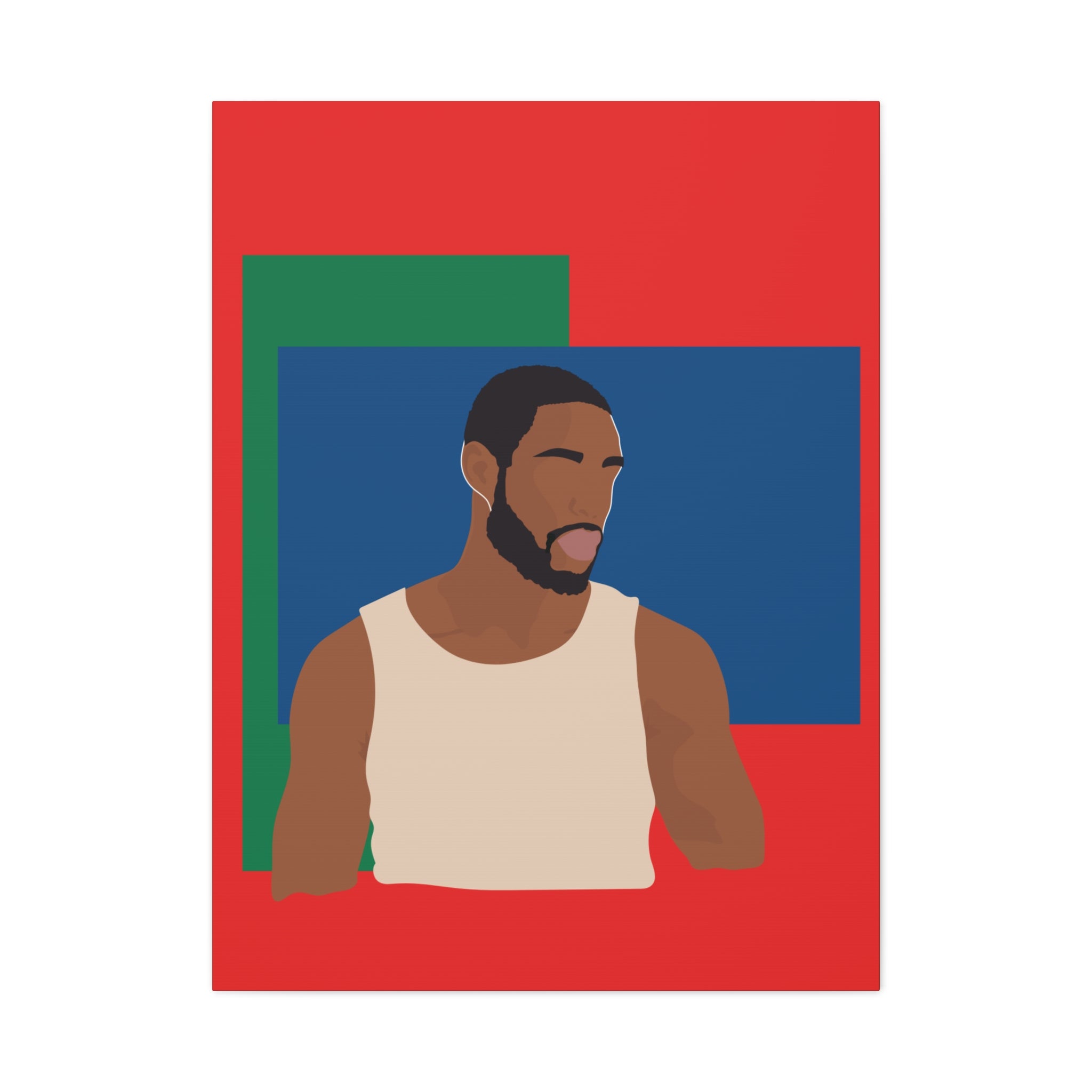 Modern Minimalist Bold Color Block -  Canvas Art