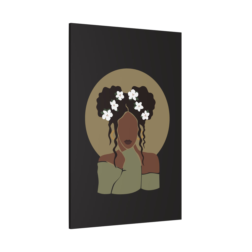 Floral Halo Woman – Canvas Art