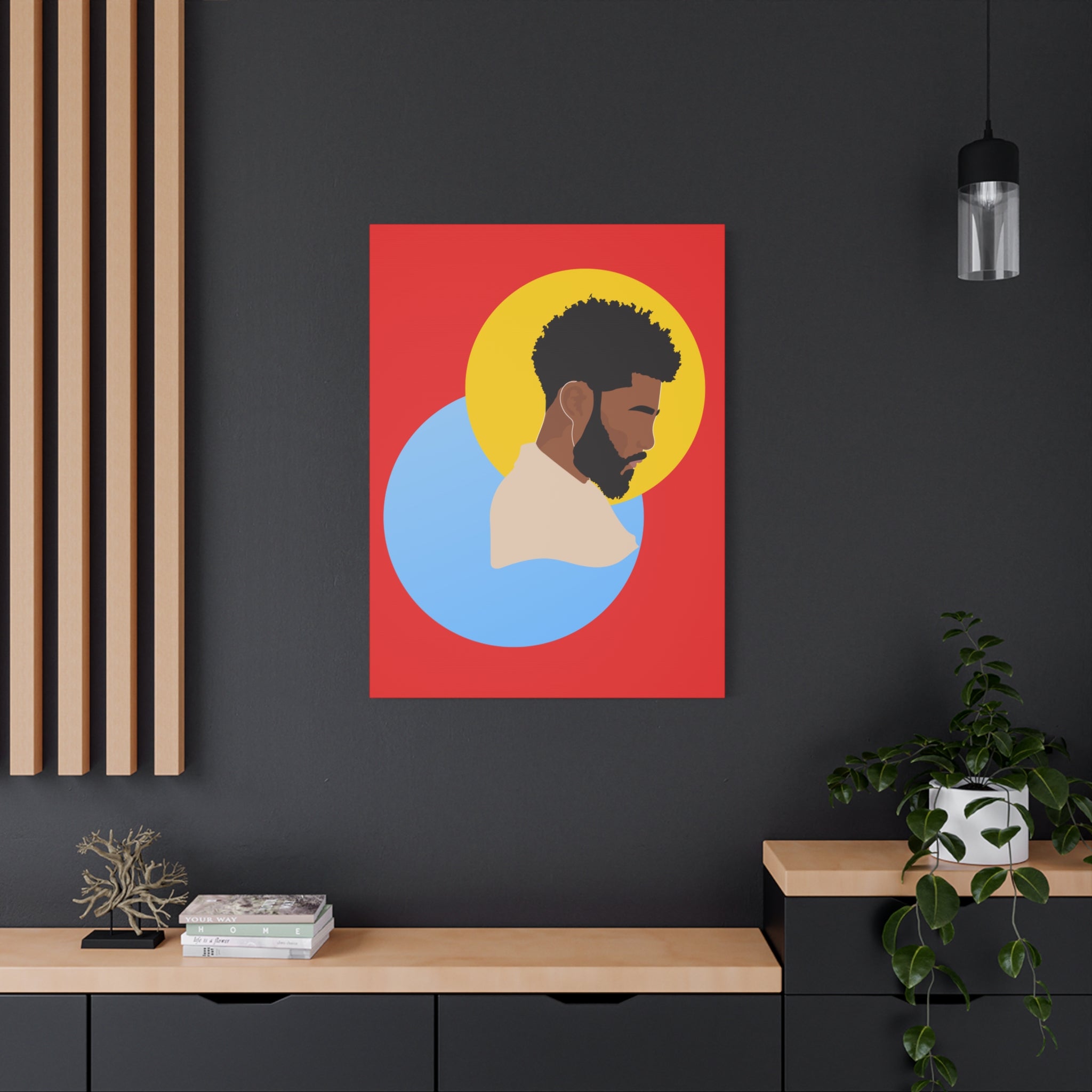 Male Silhouette — Canvas Art
