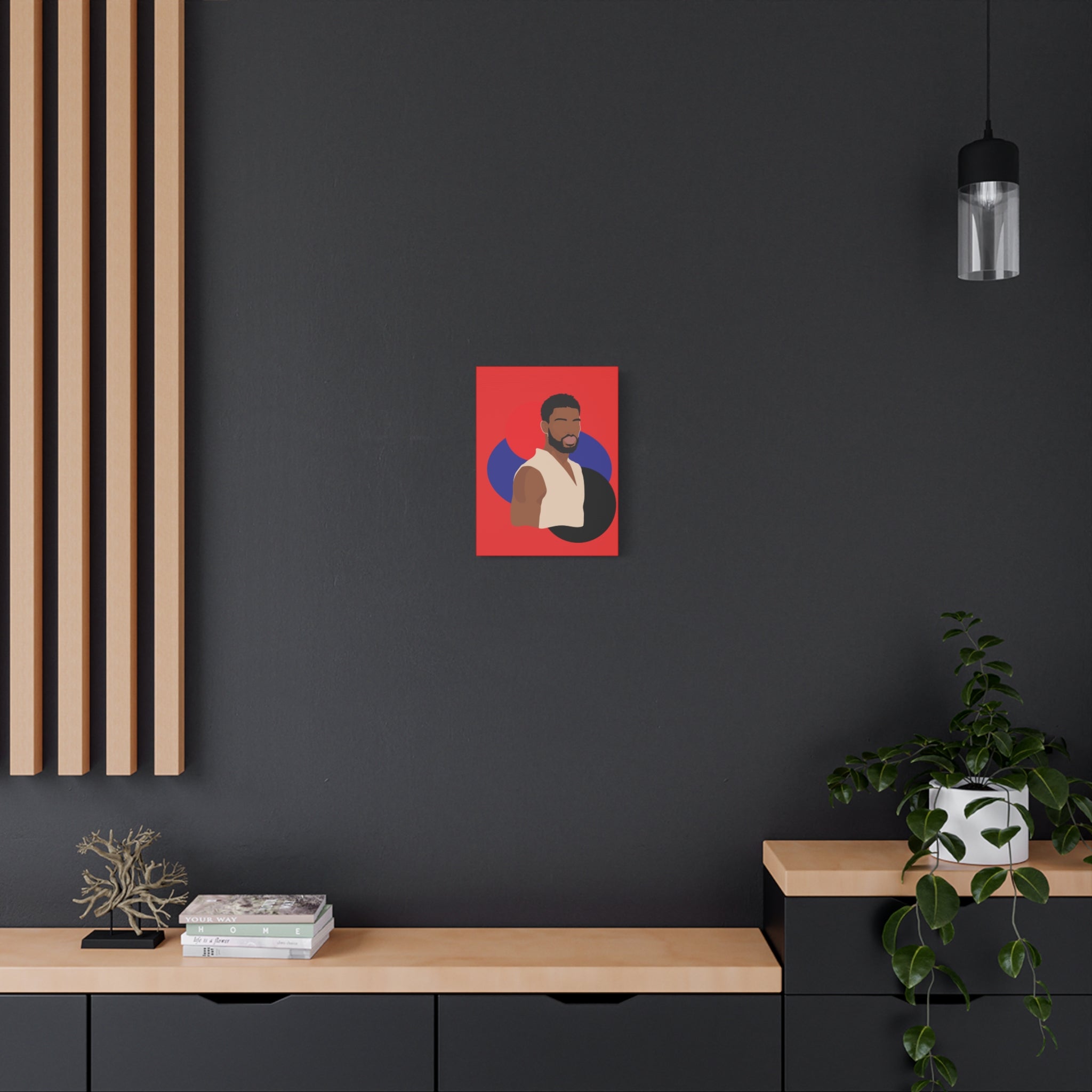Minimalist Afro Male – Canvas Art