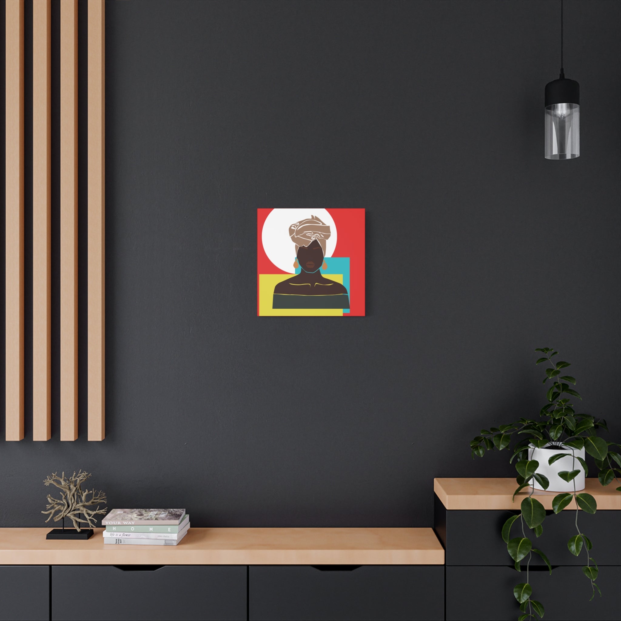 Headwrap Woman — Canvas Art