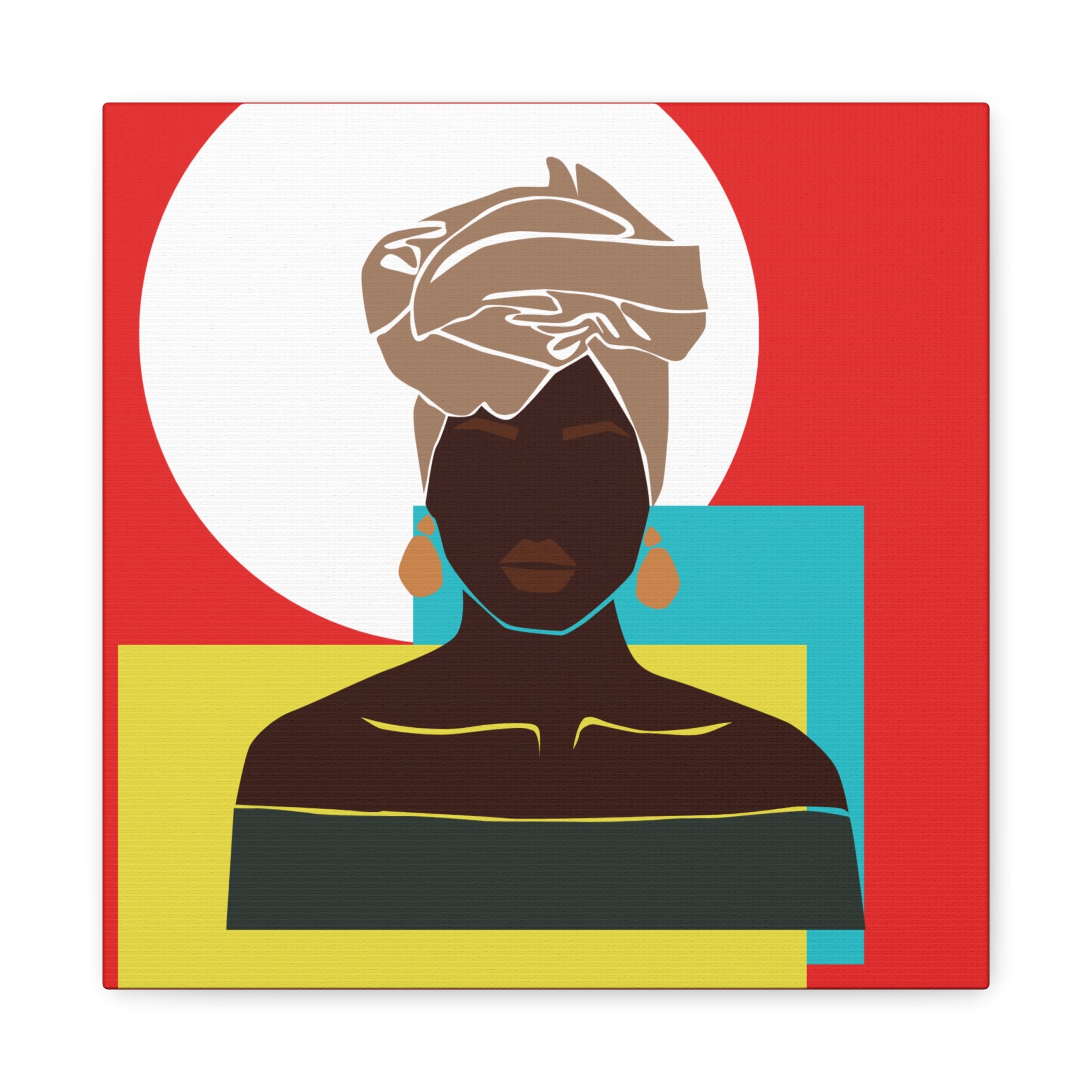 Headwrap Woman — Canvas Art