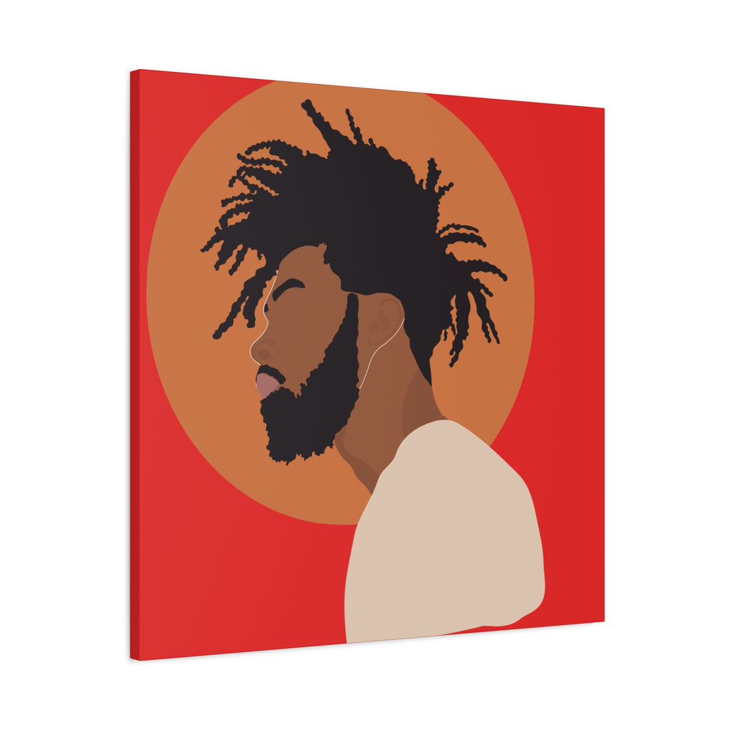 Male with Brown Sun — Canvas Art