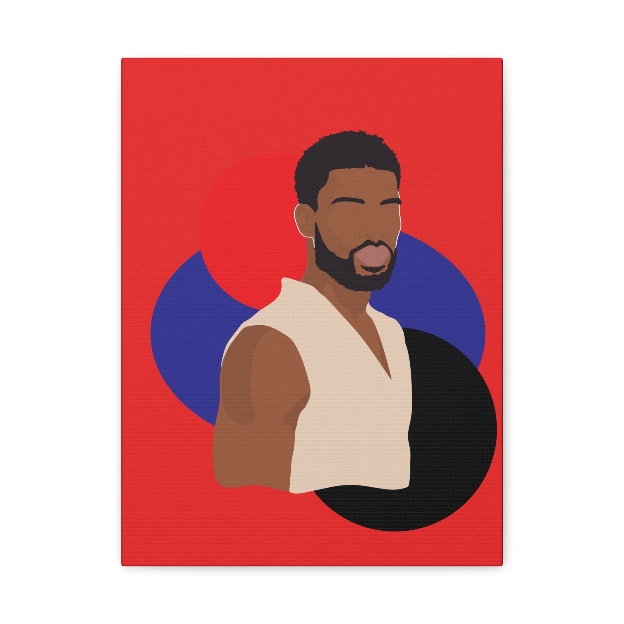 Minimalist Afro Male – Canvas Art