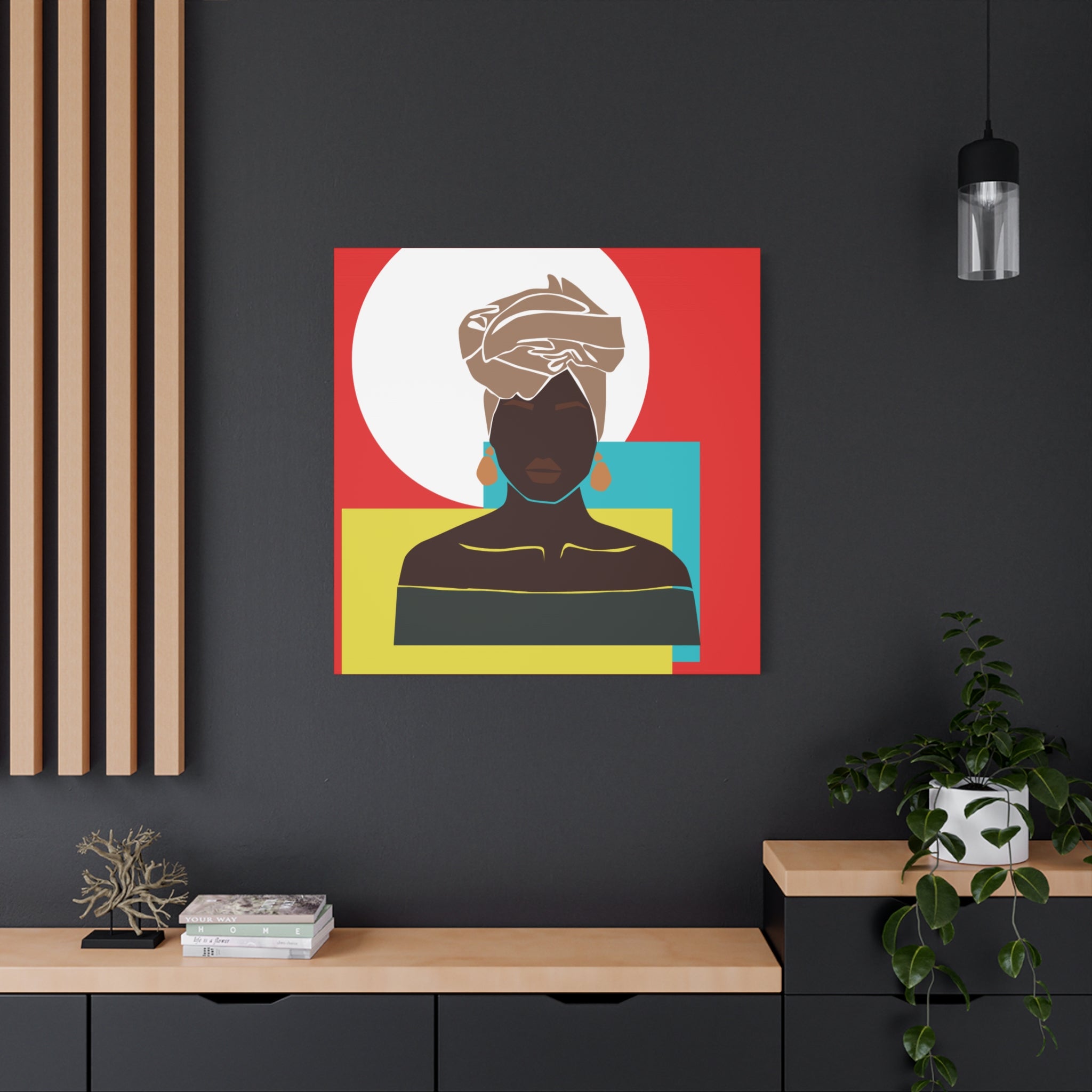 Headwrap Woman — Canvas Art