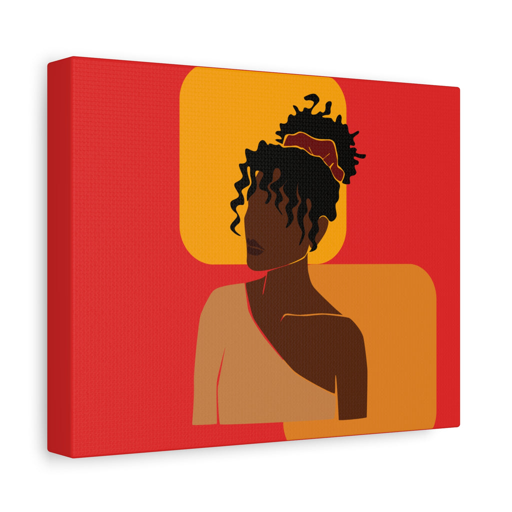 Afrocentric Black Woman - Canvas Art