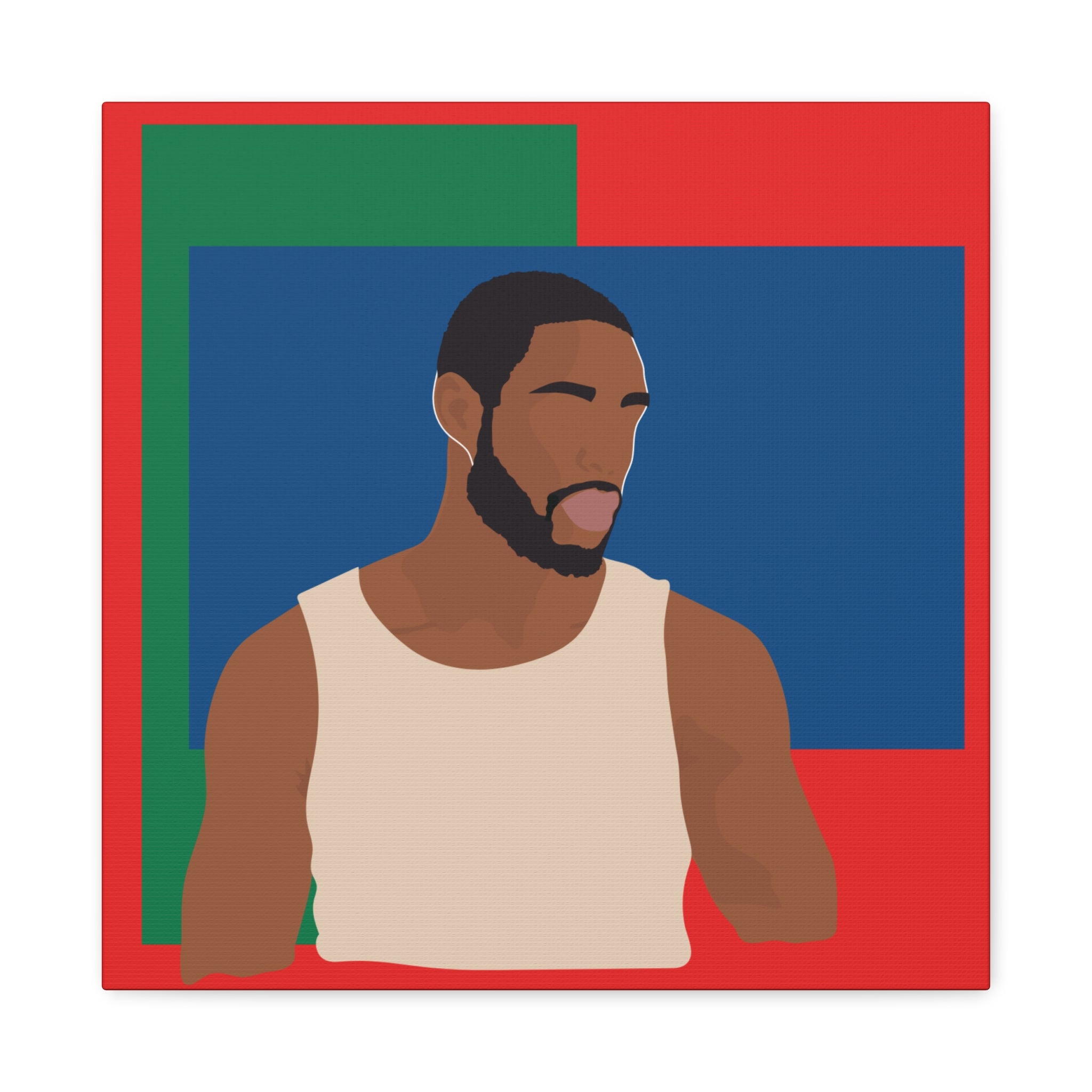 Modern Minimalist Bold Color Block -  Canvas Art