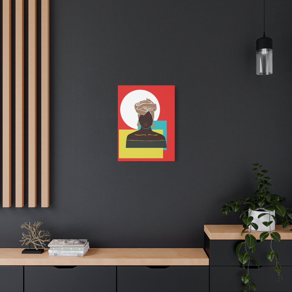 Headwrap Woman — Canvas Art