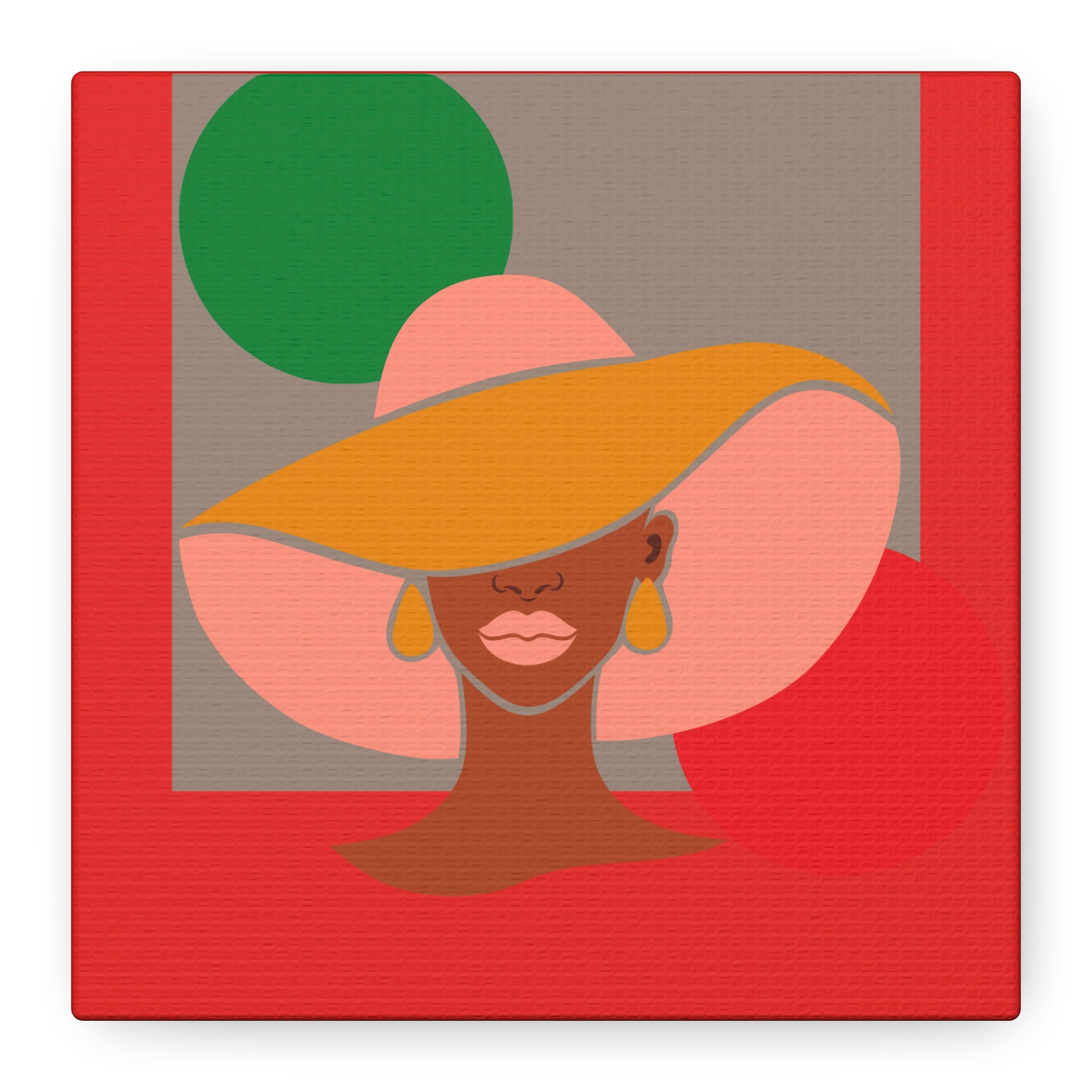 Hat Woman — Canvas Art