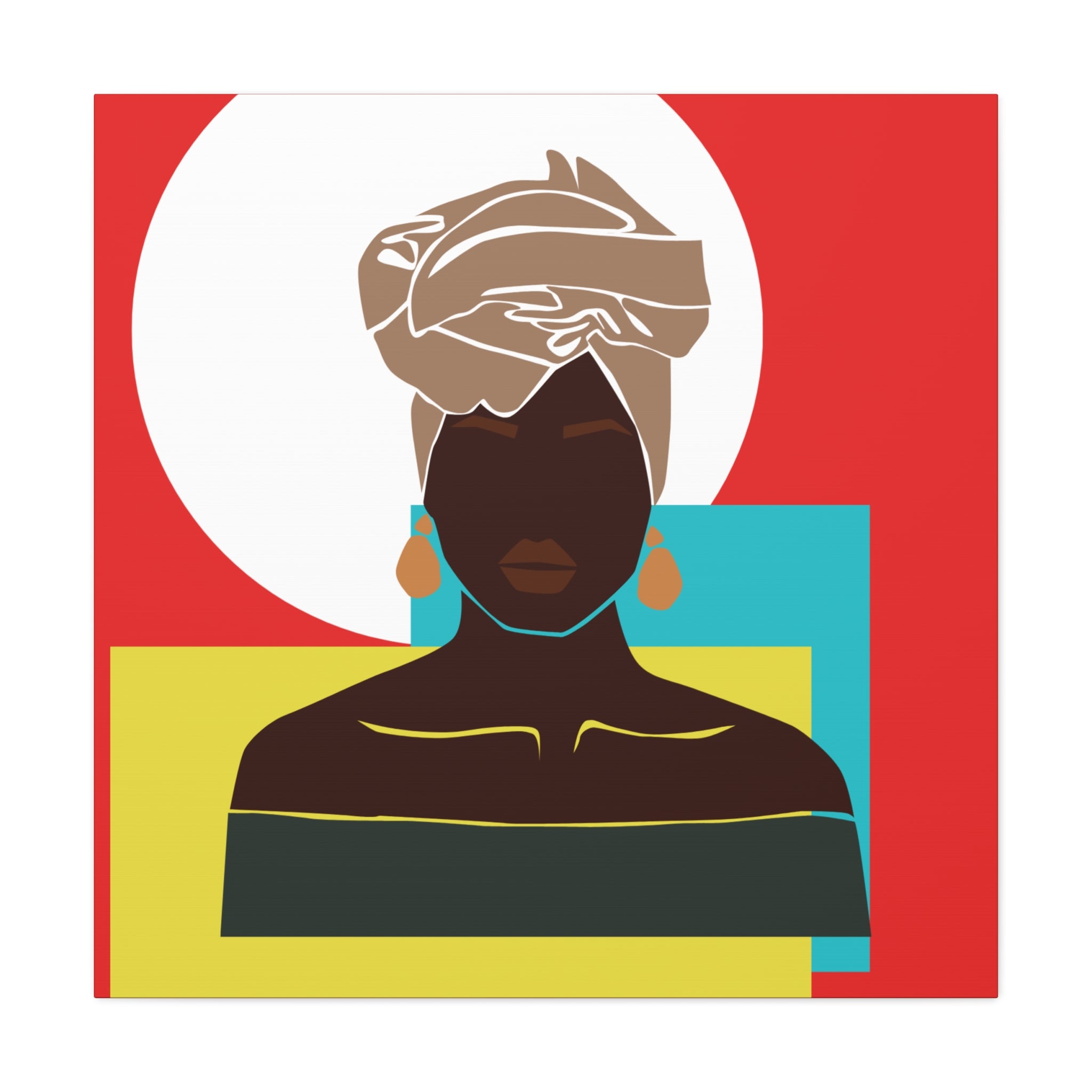 Headwrap Woman — Canvas Art
