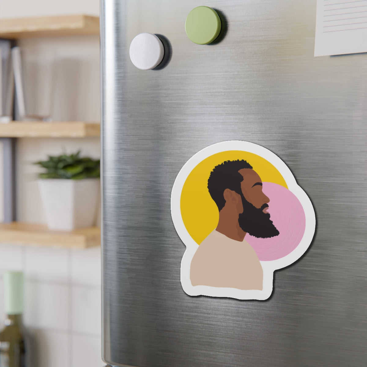 Bearded Profile – Magnet