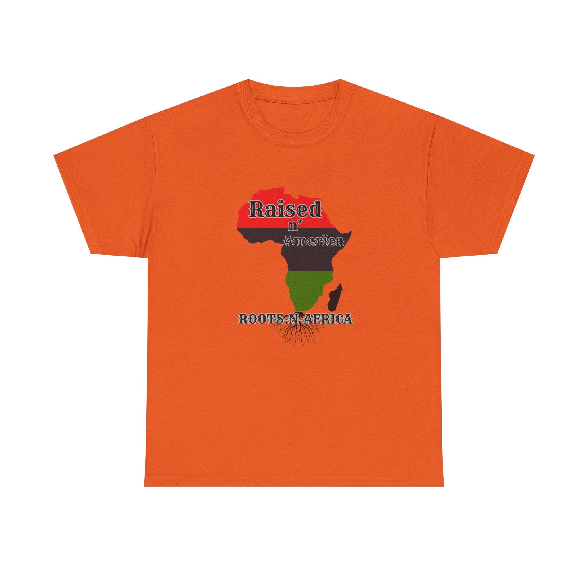 Raised in America Roots in Africa — Tee Shirt