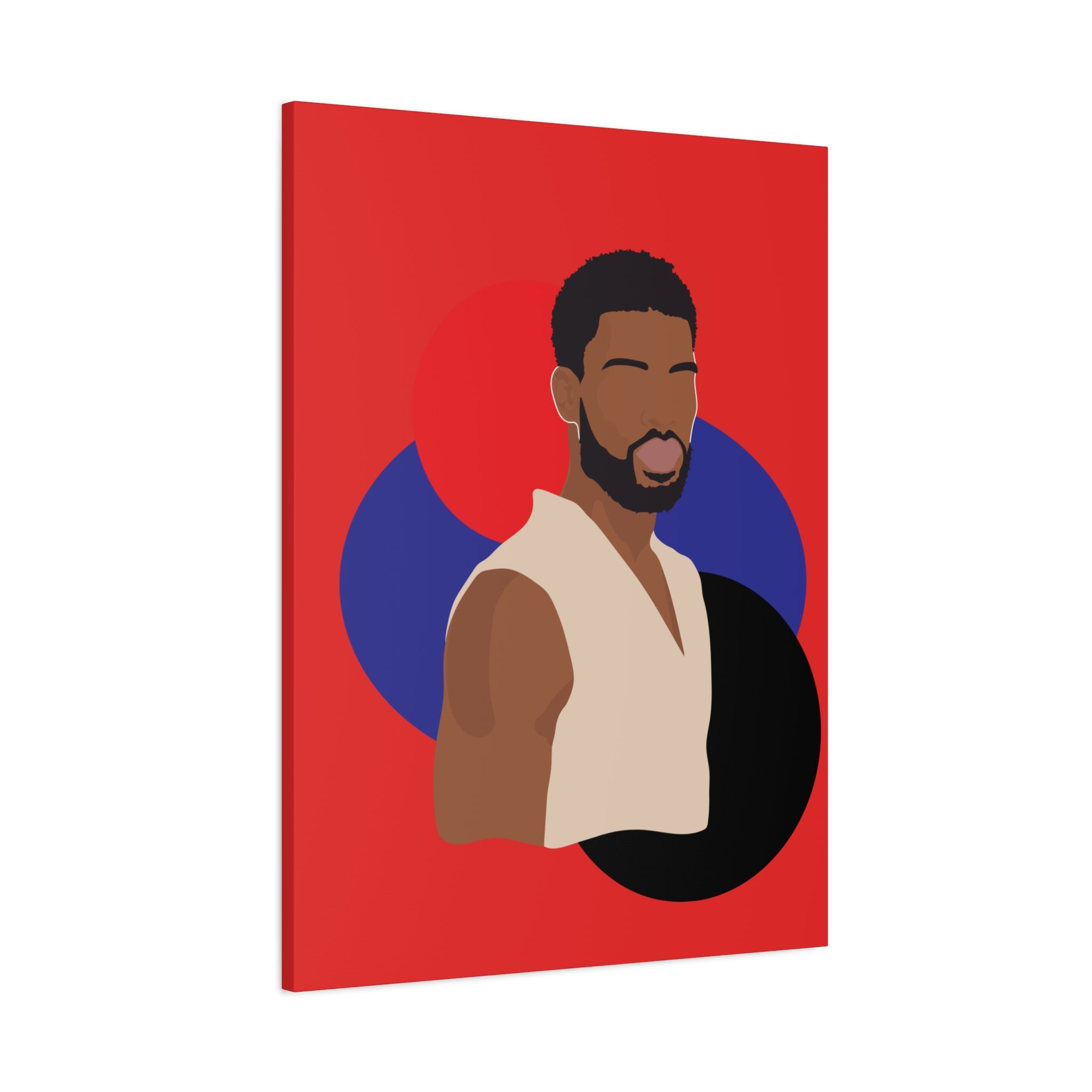 Minimalist Afro Male – Canvas Art