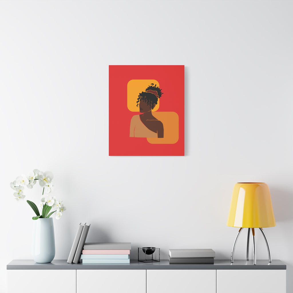Afrocentric Black Woman - Canvas Art