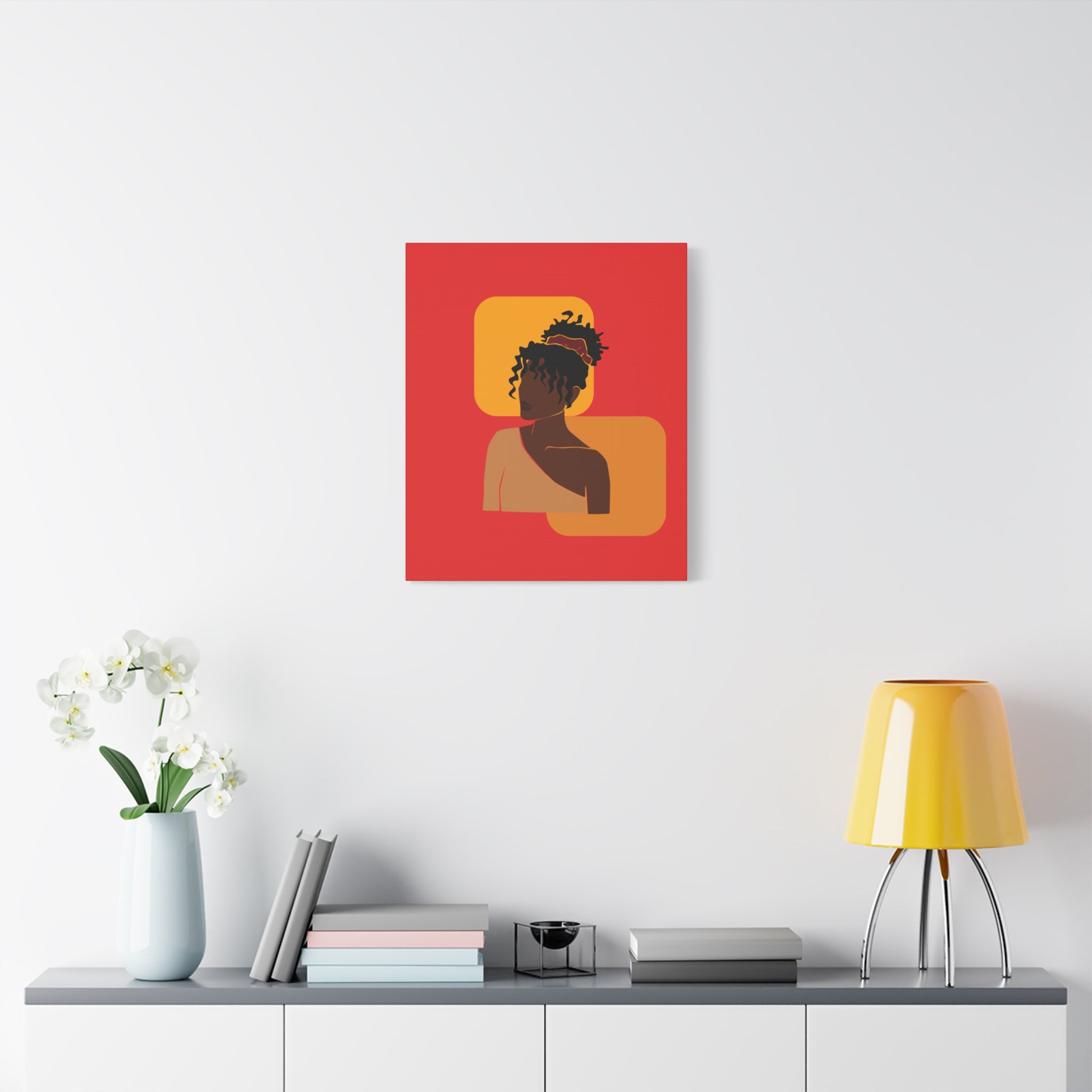 Afrocentric Black Woman - Canvas Art