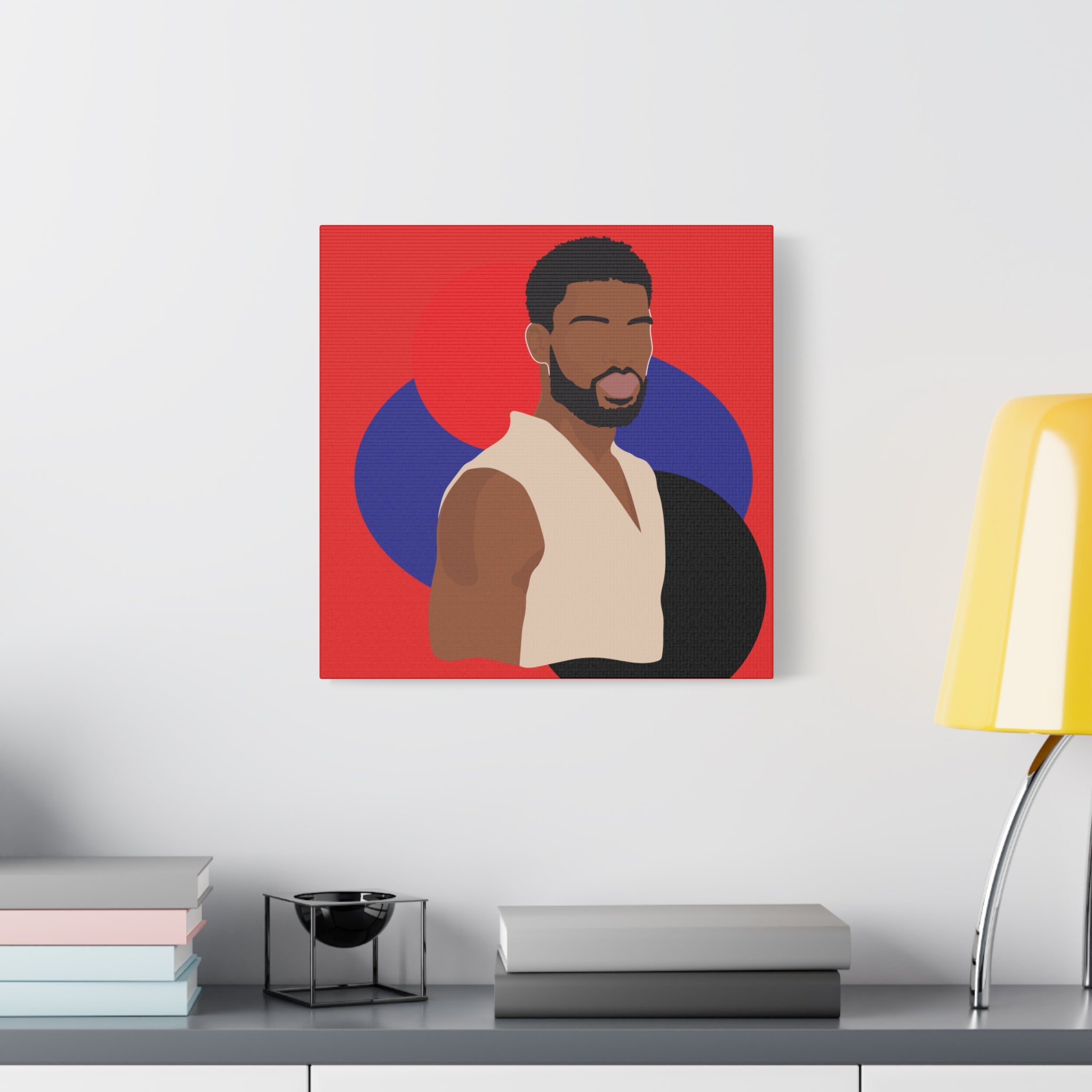 Minimalist Afro Male – Canvas Art