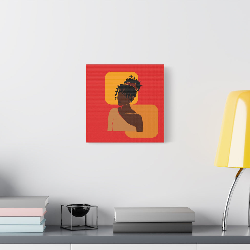 Afrocentric Black Woman - Canvas Art