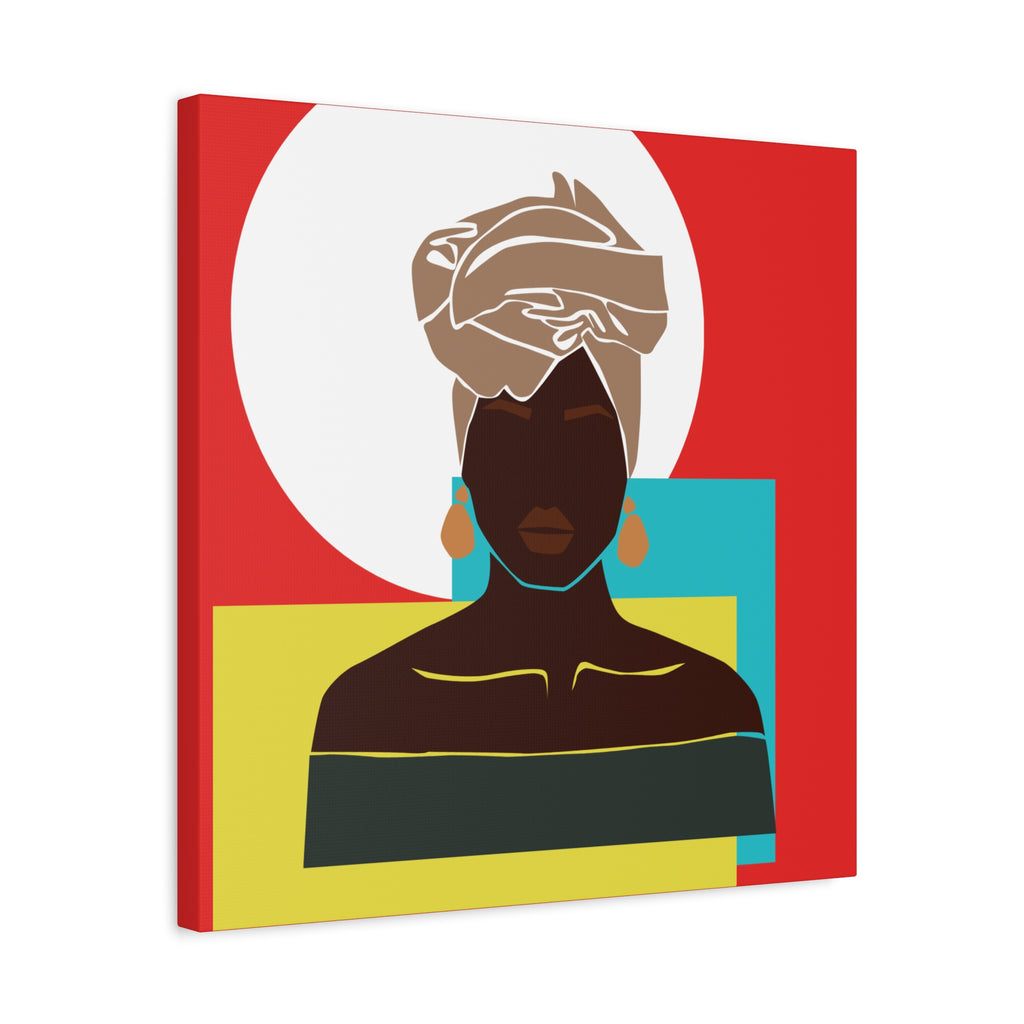 Headwrap Woman — Canvas Art