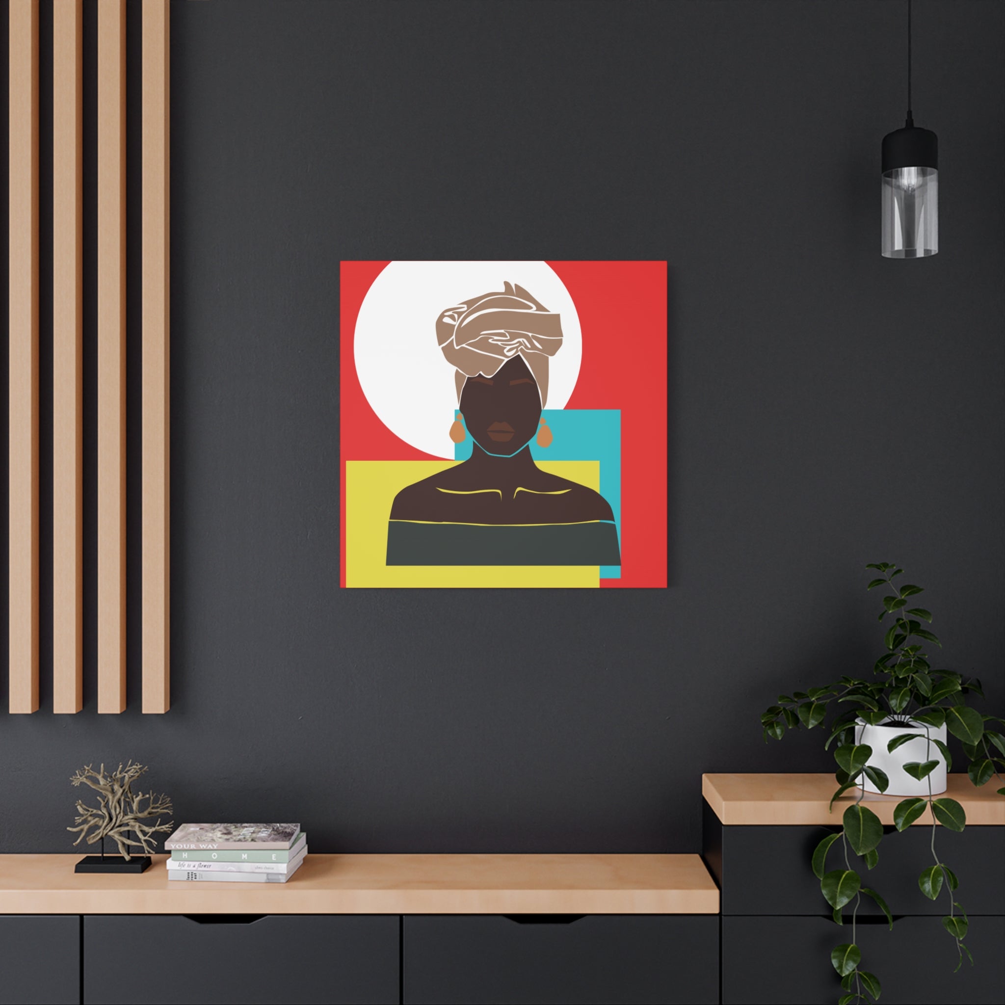 Headwrap Woman — Canvas Art