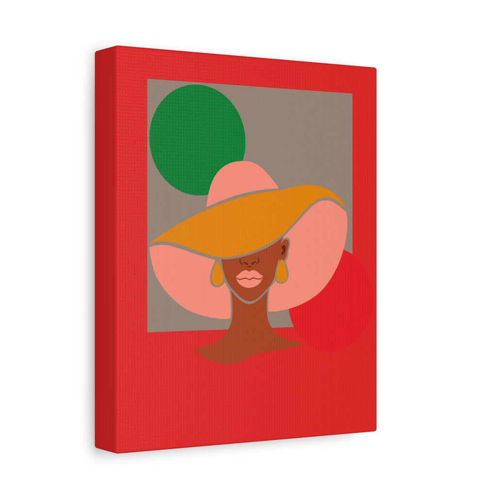 Hat Woman — Canvas Art