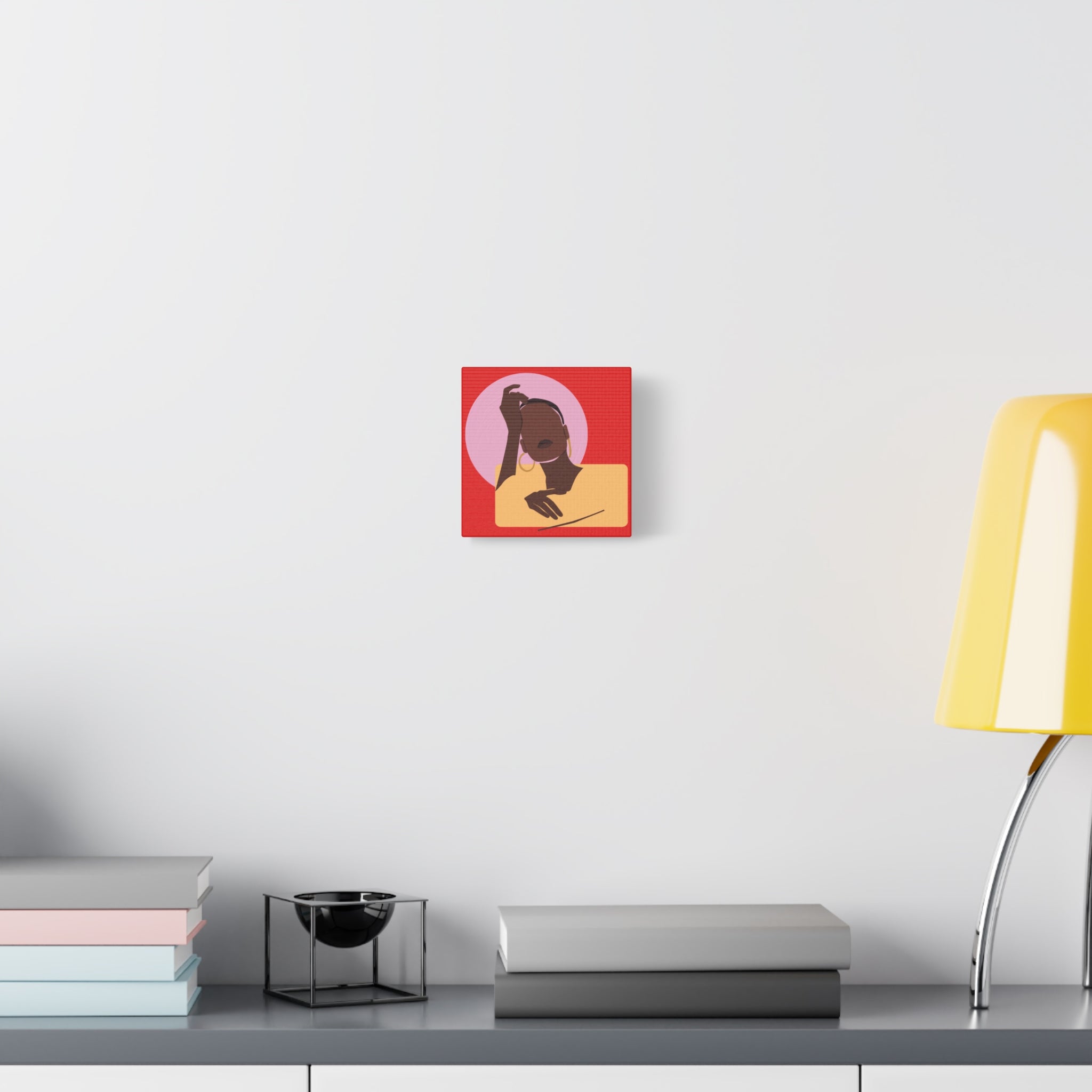 Abstract Afrocentric Portrait - Canvas Art