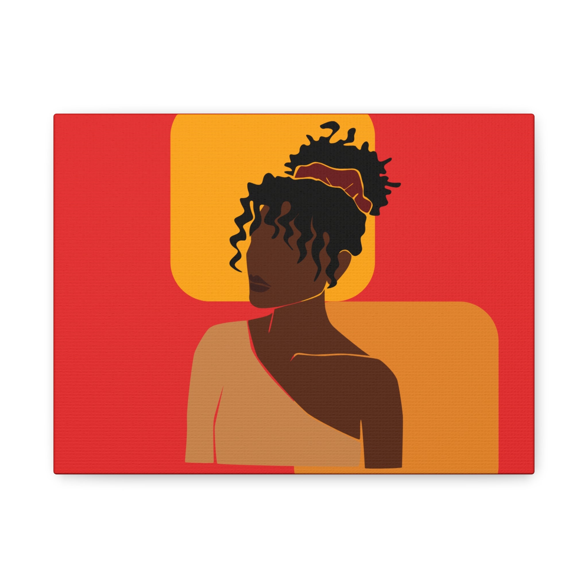 Afrocentric Black Woman - Canvas Art