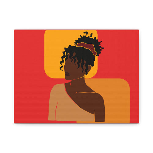 Afrocentric Black Woman - Canvas Art
