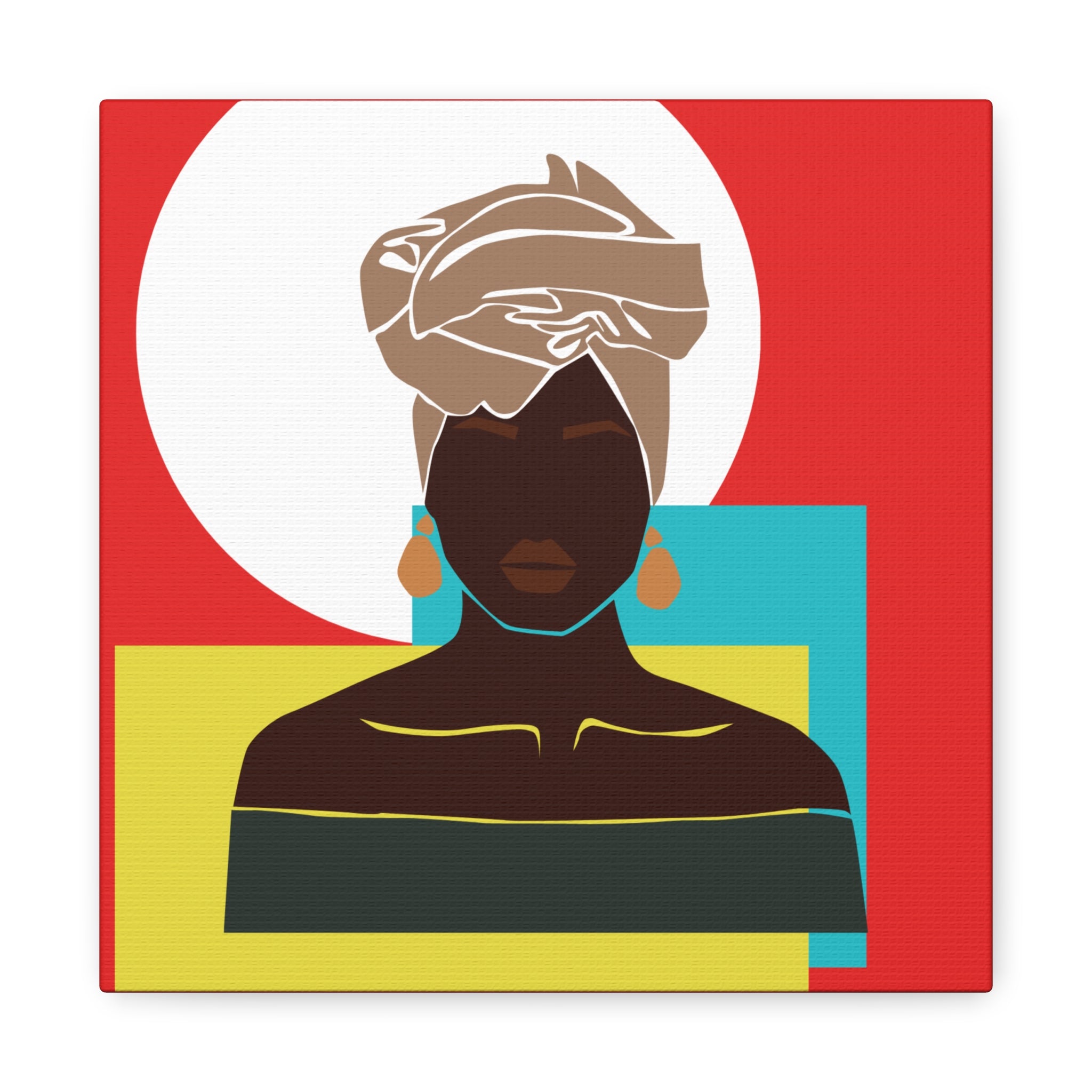 Headwrap Woman — Canvas Art