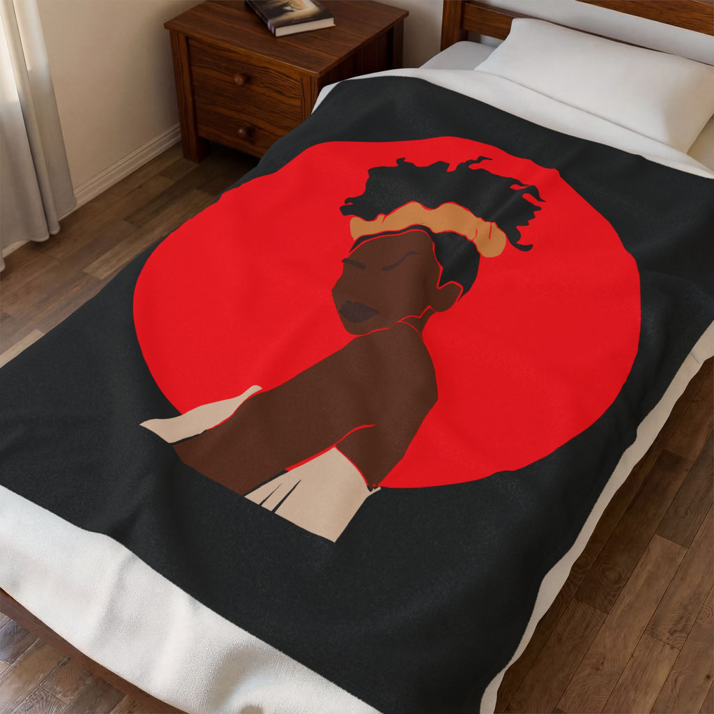 Bold Red Woman - Blanket