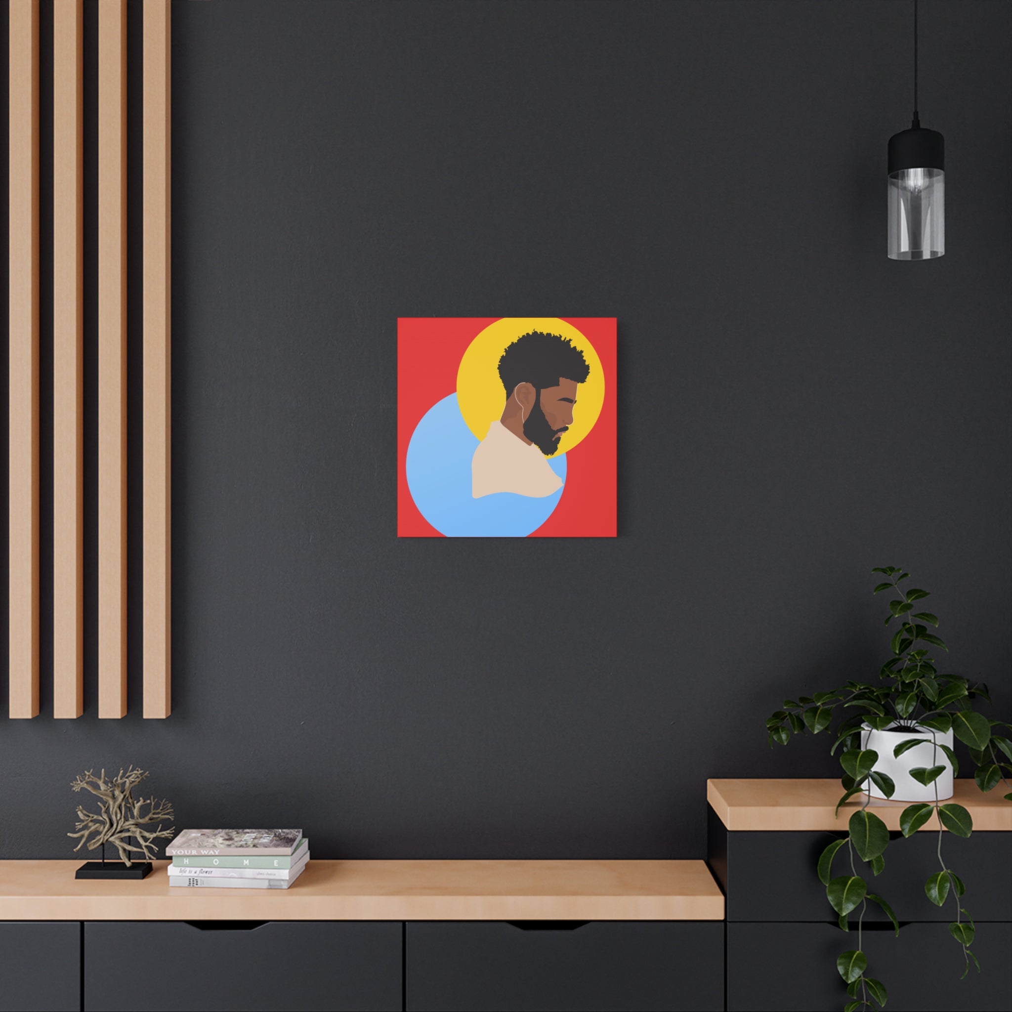 Male Silhouette — Canvas Art