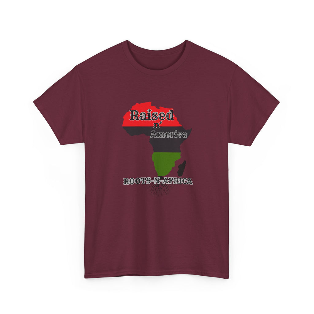 Raised in America Roots in Africa — Tee Shirt