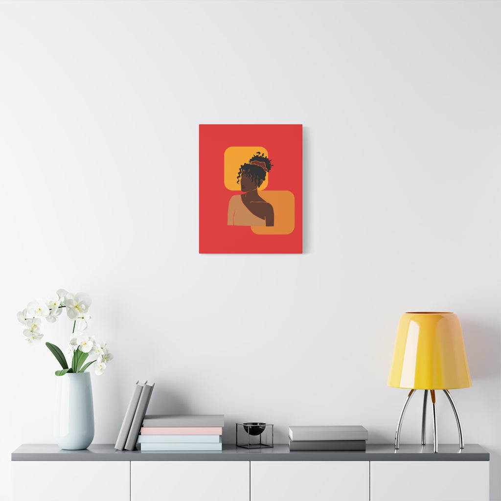 Afrocentric Black Woman - Canvas Art