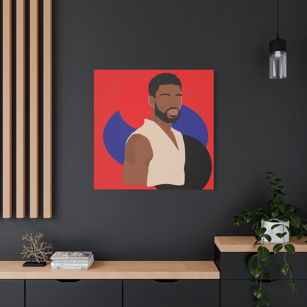 Minimalist Afro Male – Canvas Art