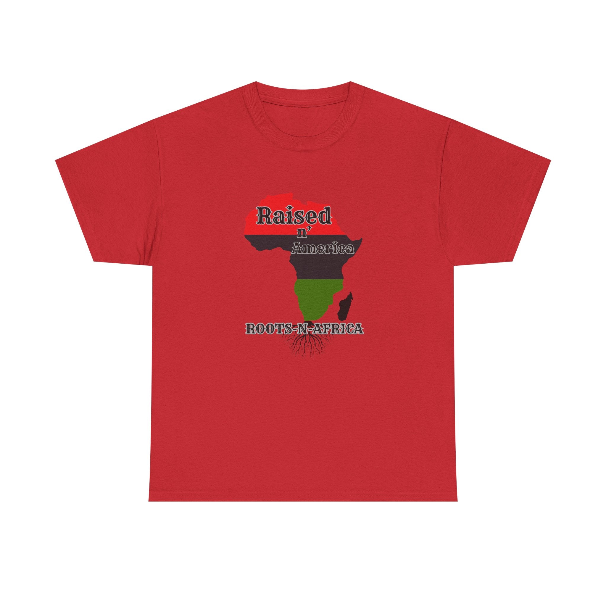 Raised in America Roots in Africa — Tee Shirt