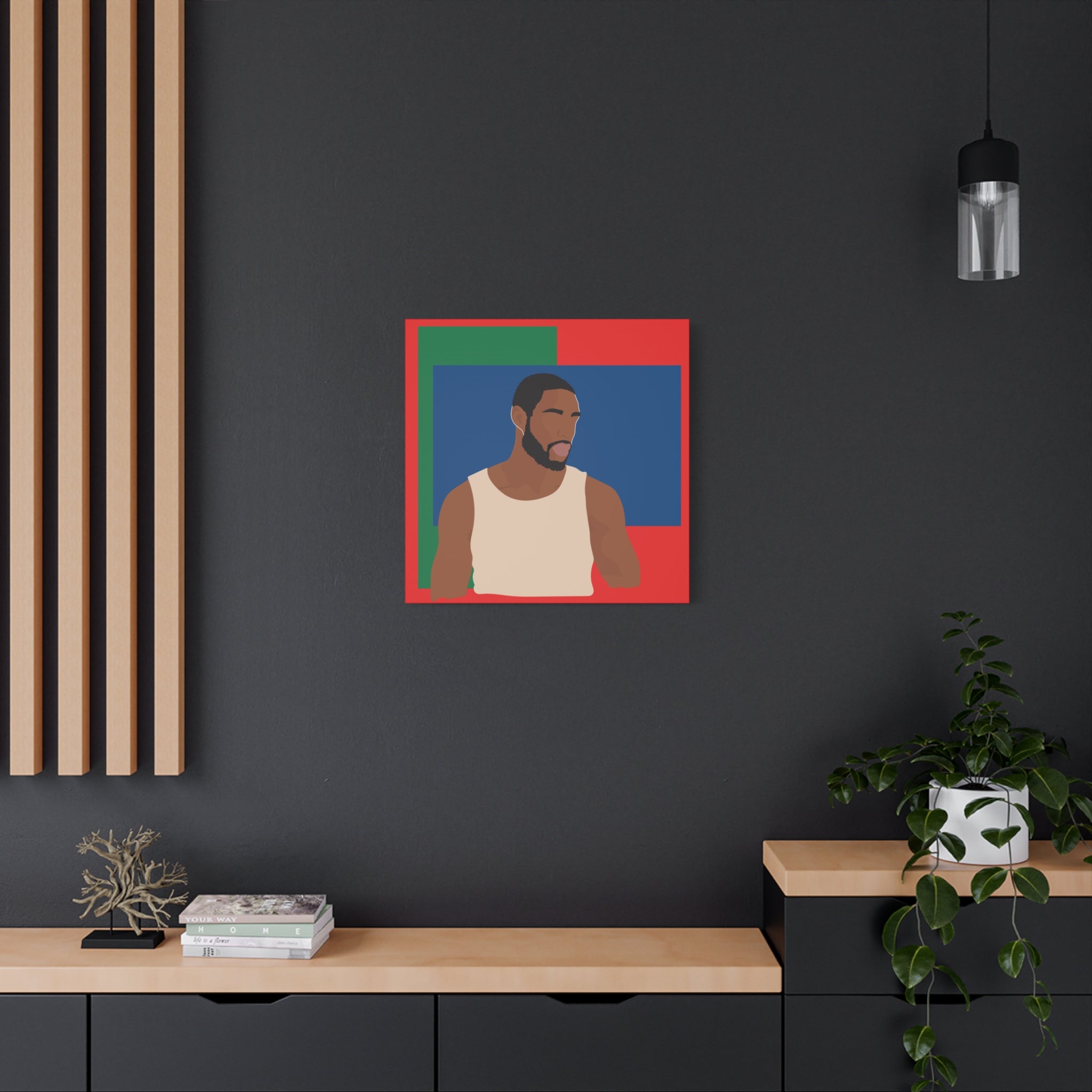 Modern Minimalist Bold Color Block -  Canvas Art