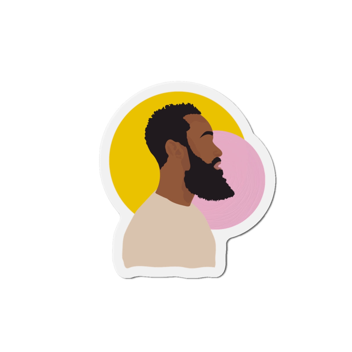 Bearded Profile – Magnet
