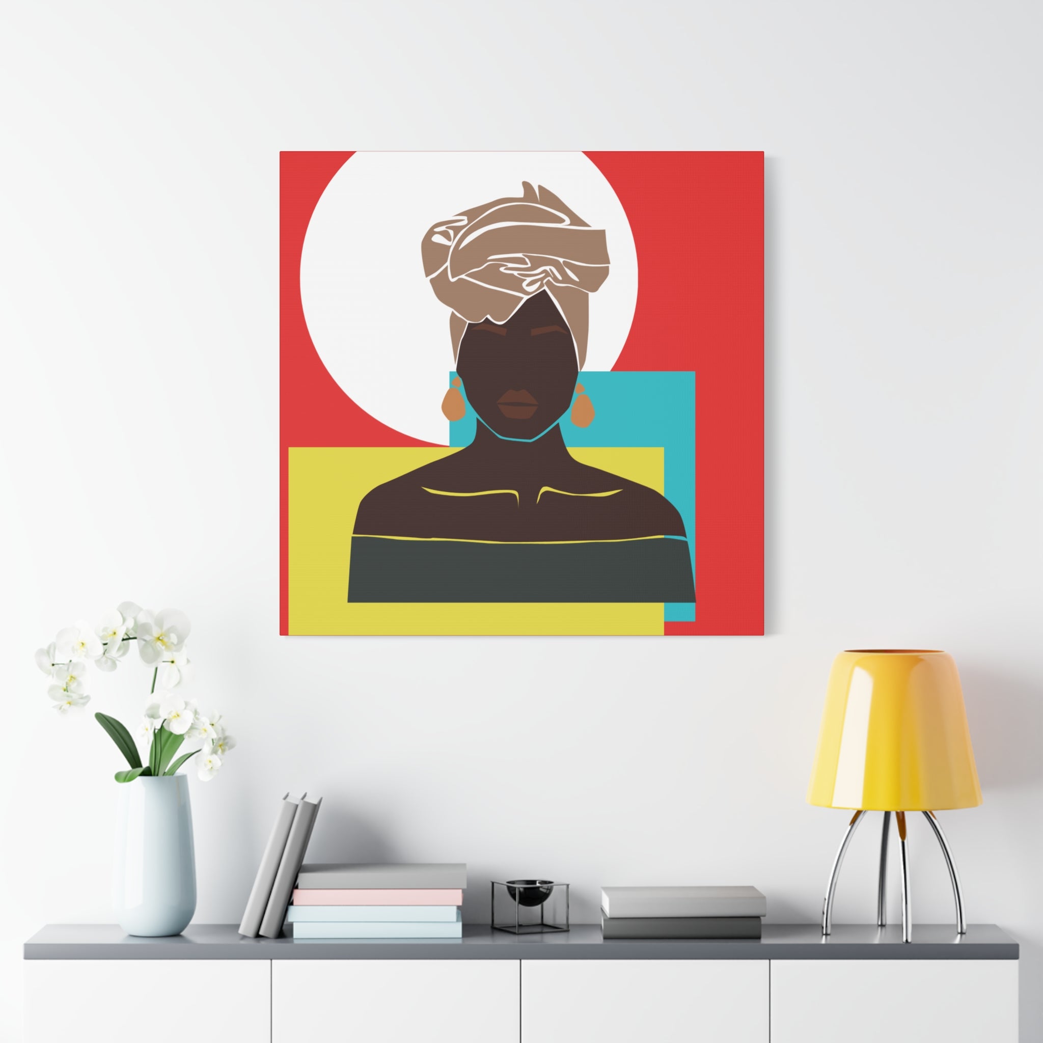 Headwrap Woman — Canvas Art
