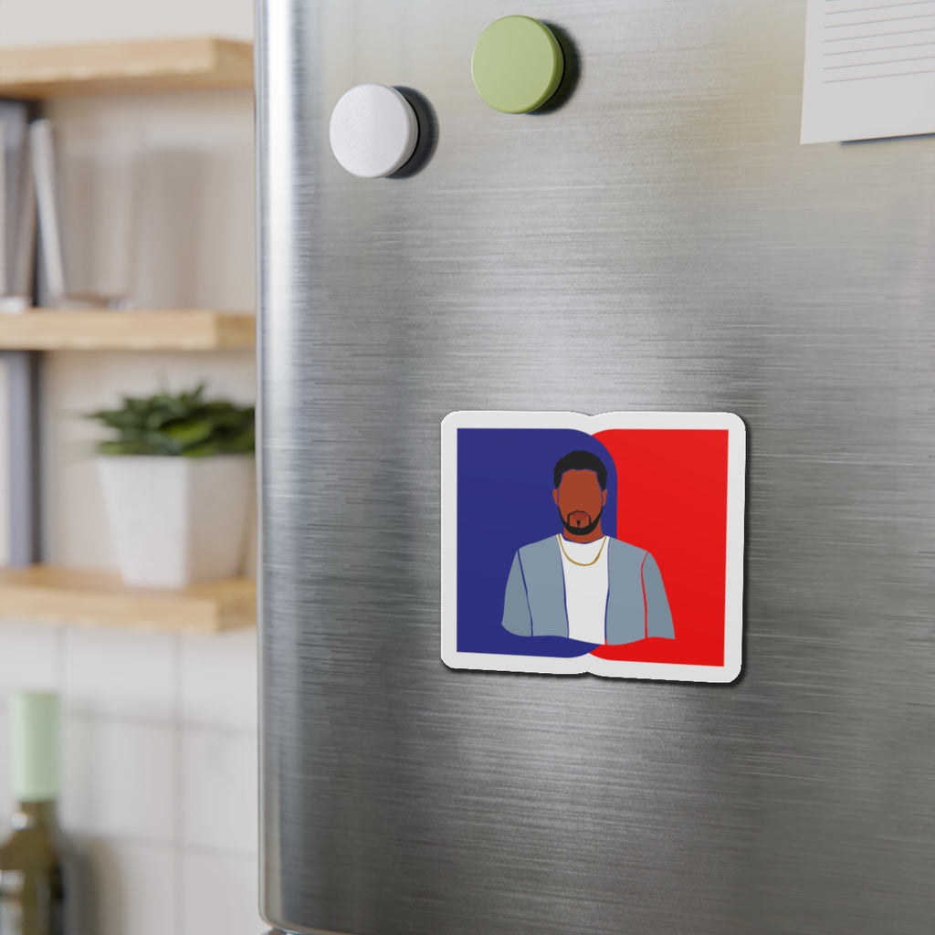 Minimalist Male Blue & Red — Magnet