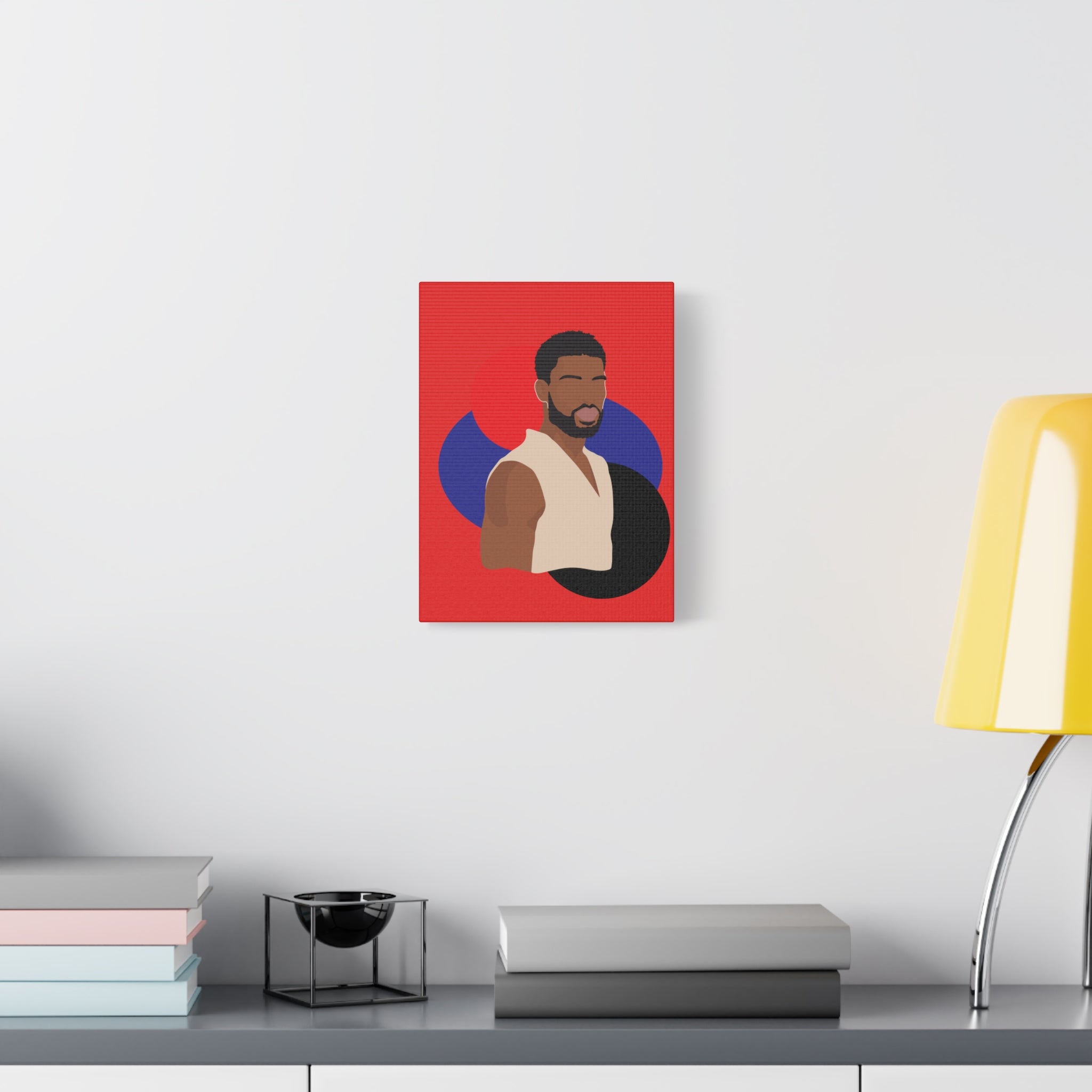 Minimalist Afro Male – Canvas Art