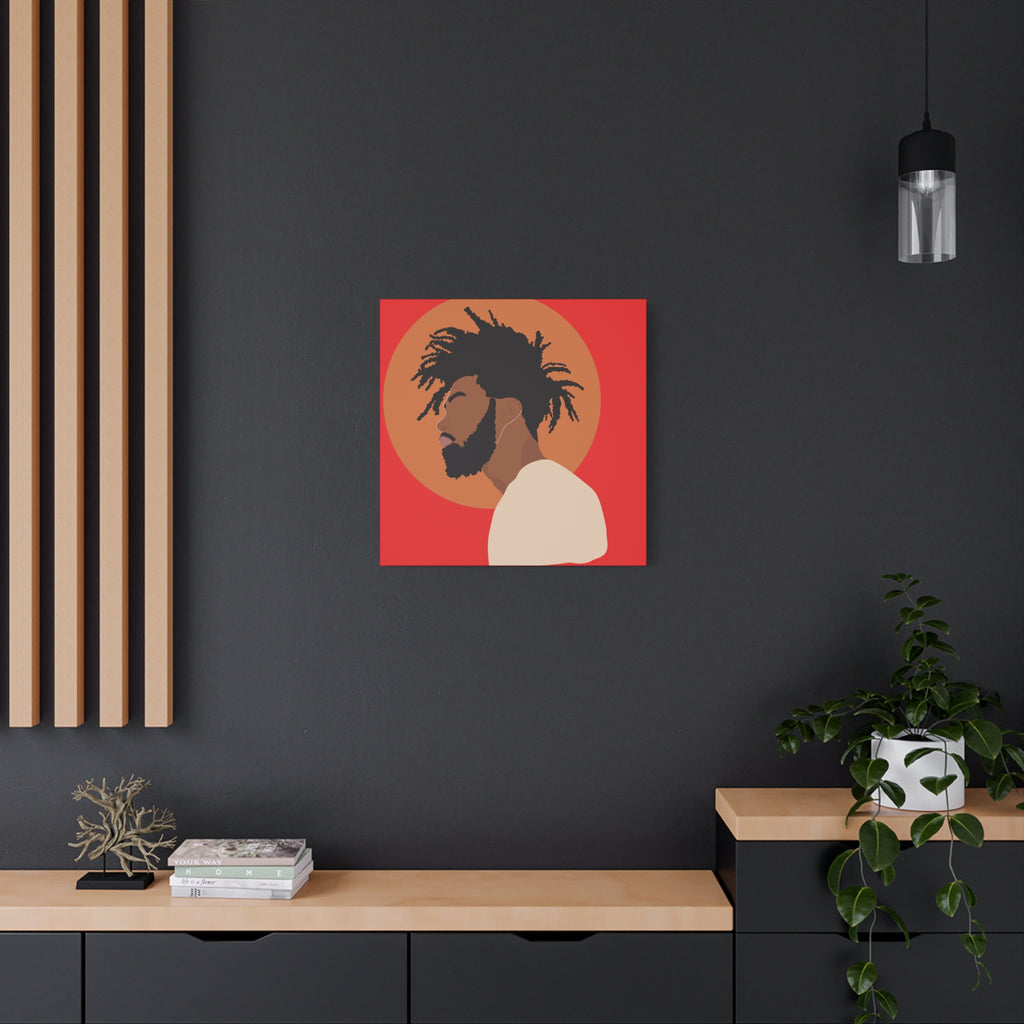 Male with Brown Sun — Canvas Art
