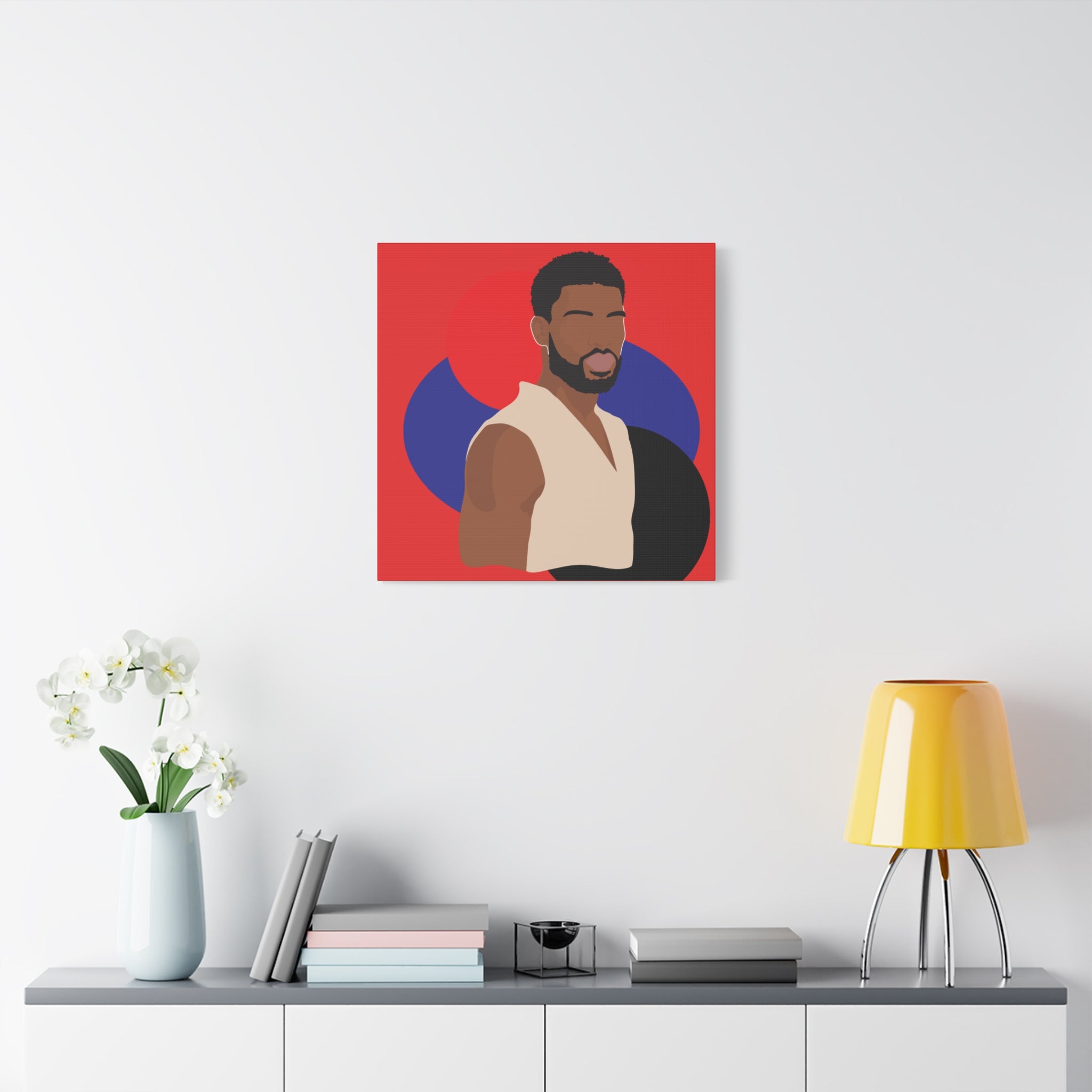 Minimalist Afro Male – Canvas Art